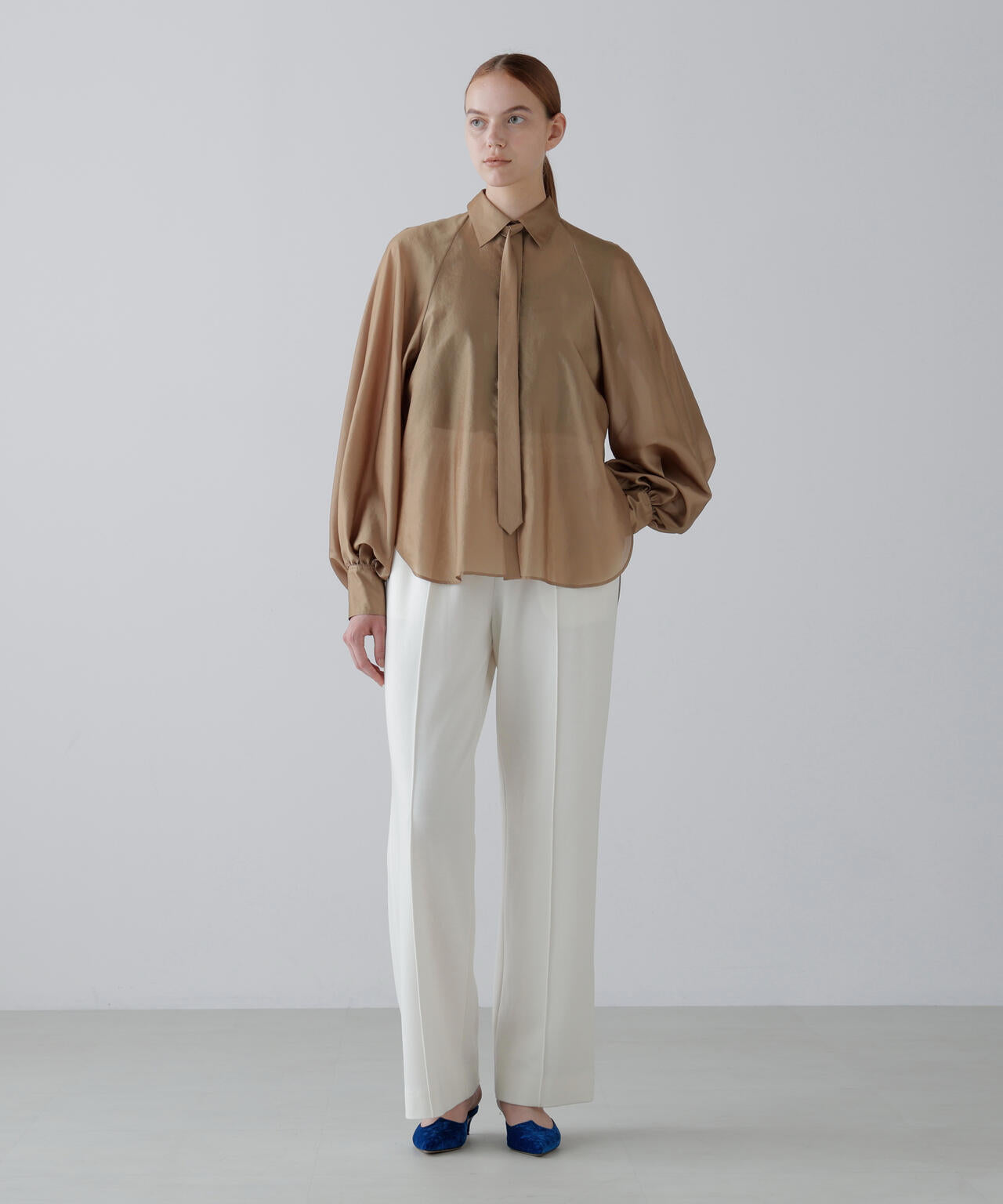 シルキーオーガンブラウス