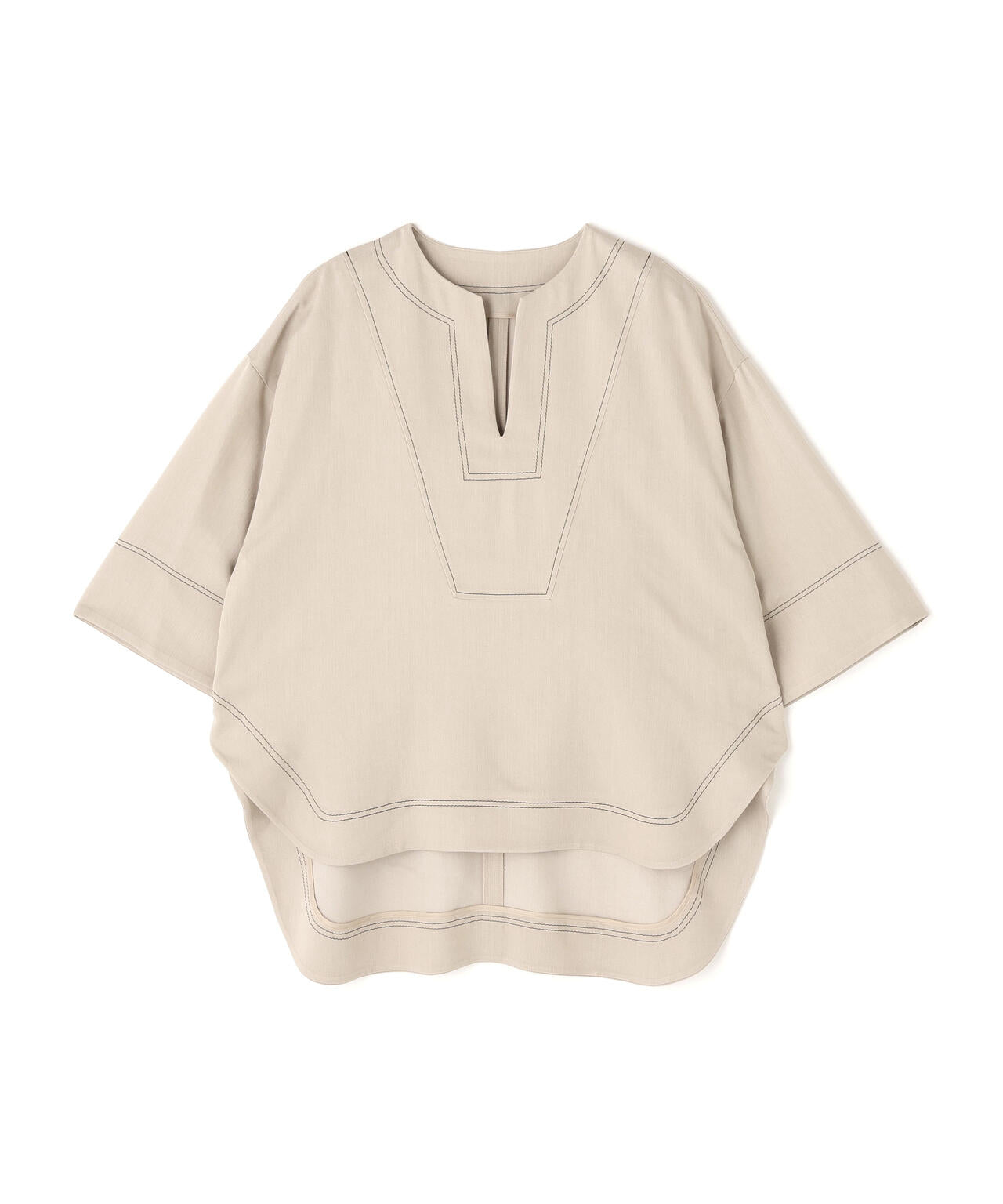 スラブデニムブラウス