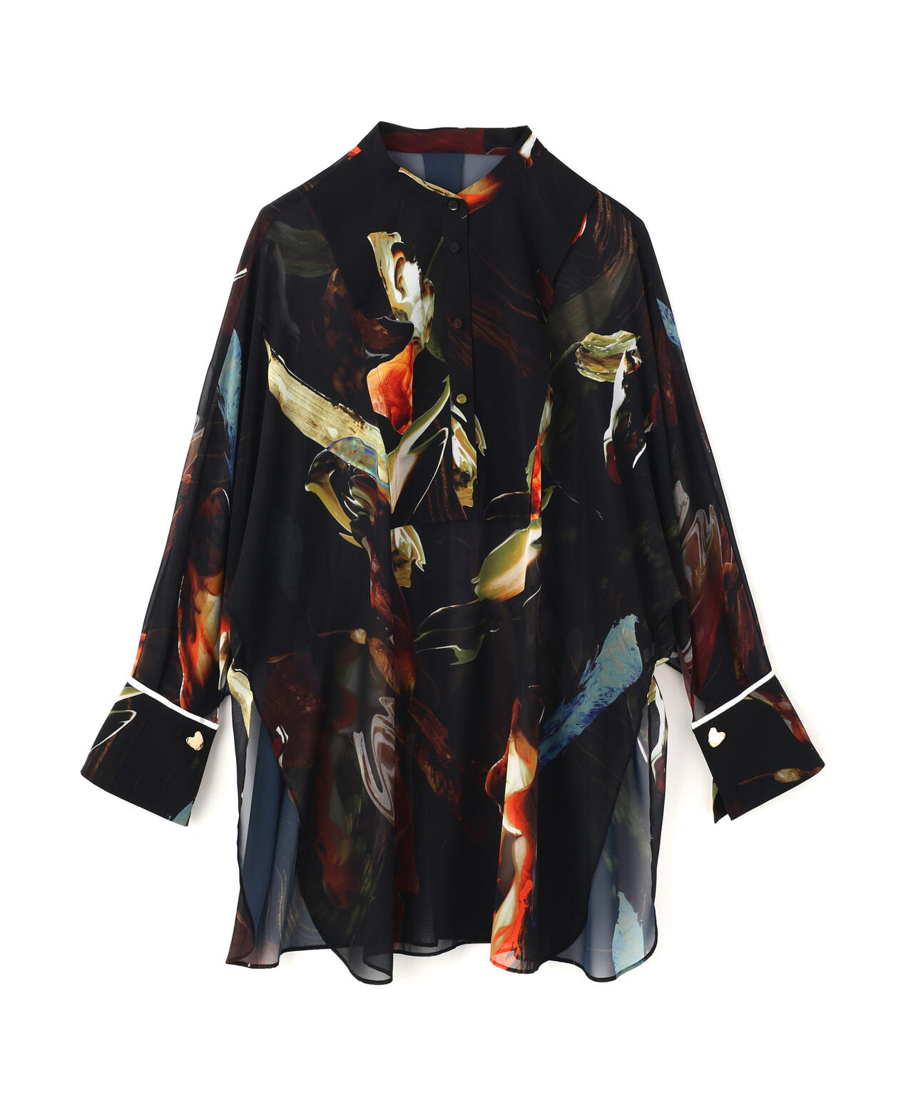 メルティングプリントブラウス