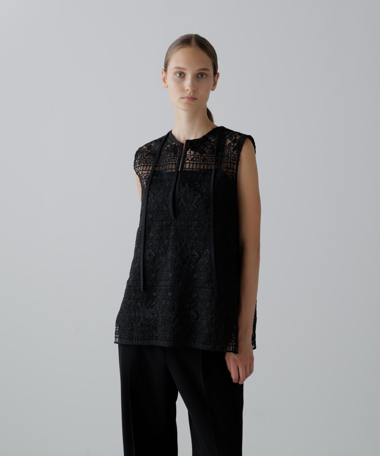 <20周年記念>リュクスオーナメントレースブラウス