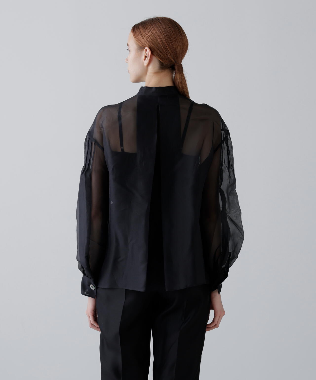 <BLACK LABEL>シルクオーガンブラウス