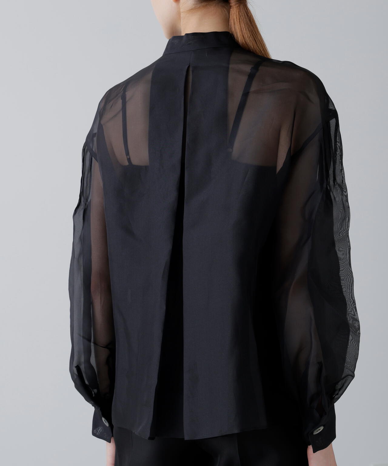 <BLACK LABEL>シルクオーガンブラウス