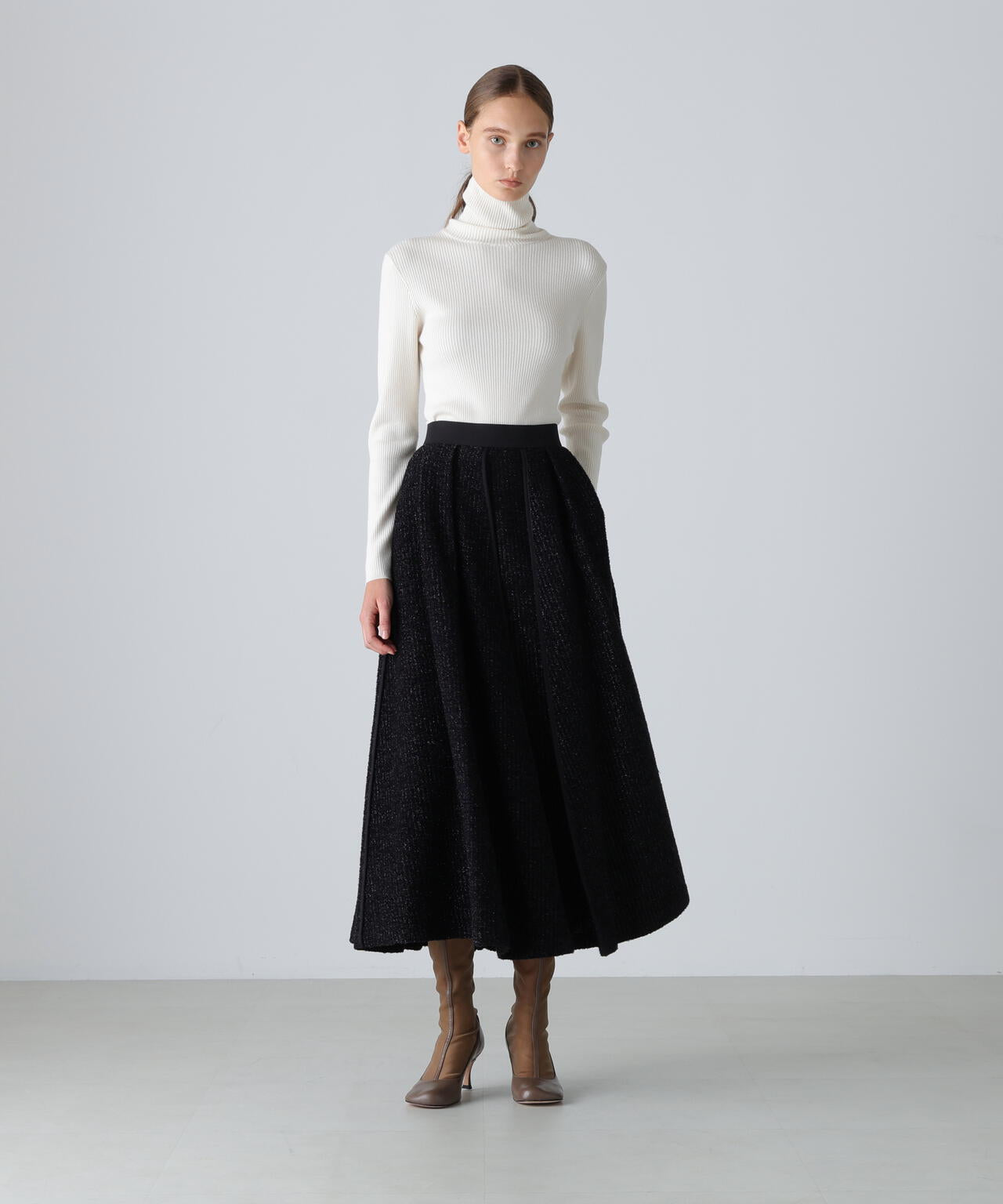 フィルムモールツイードスカート