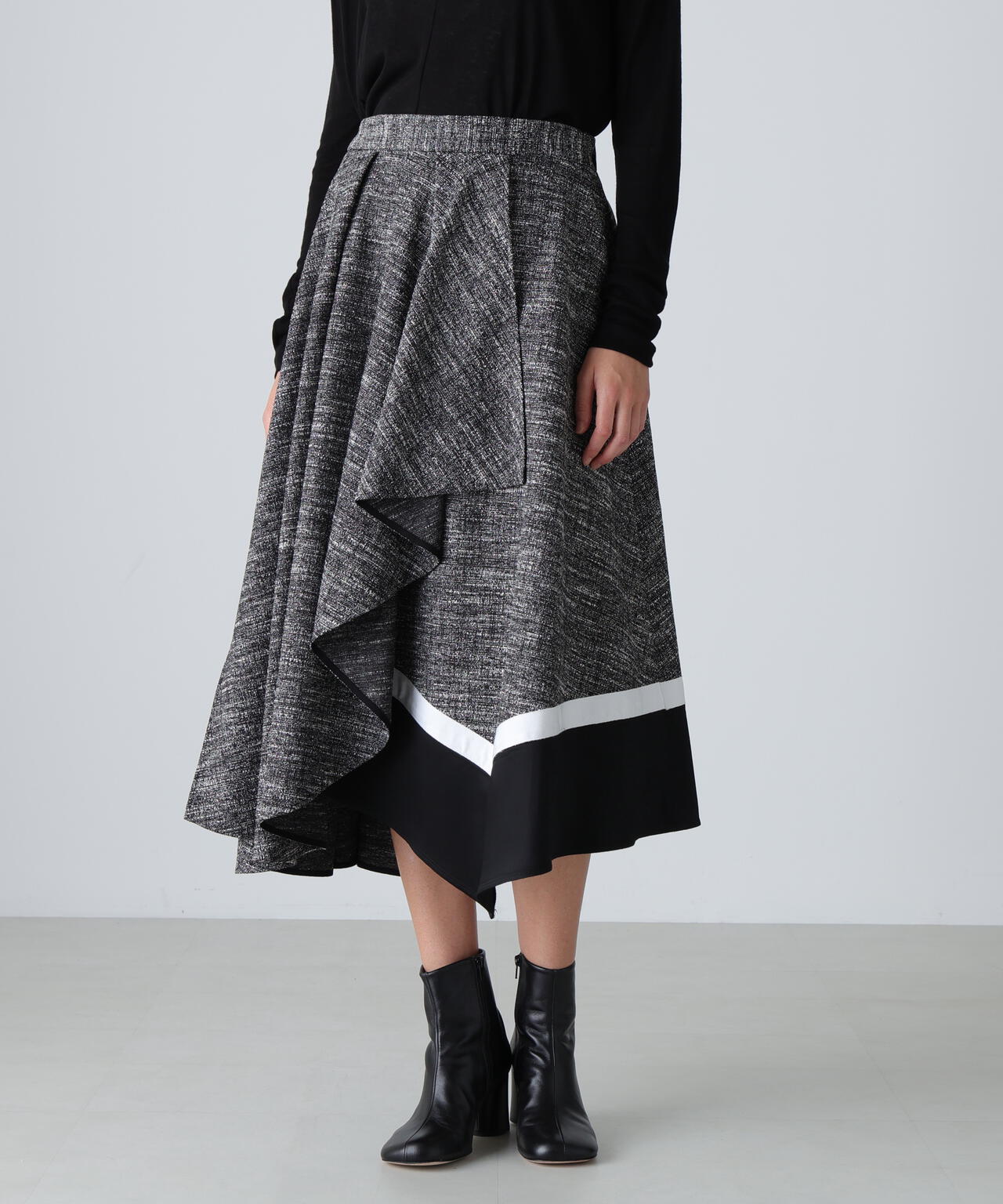 スラブツイードスカート
