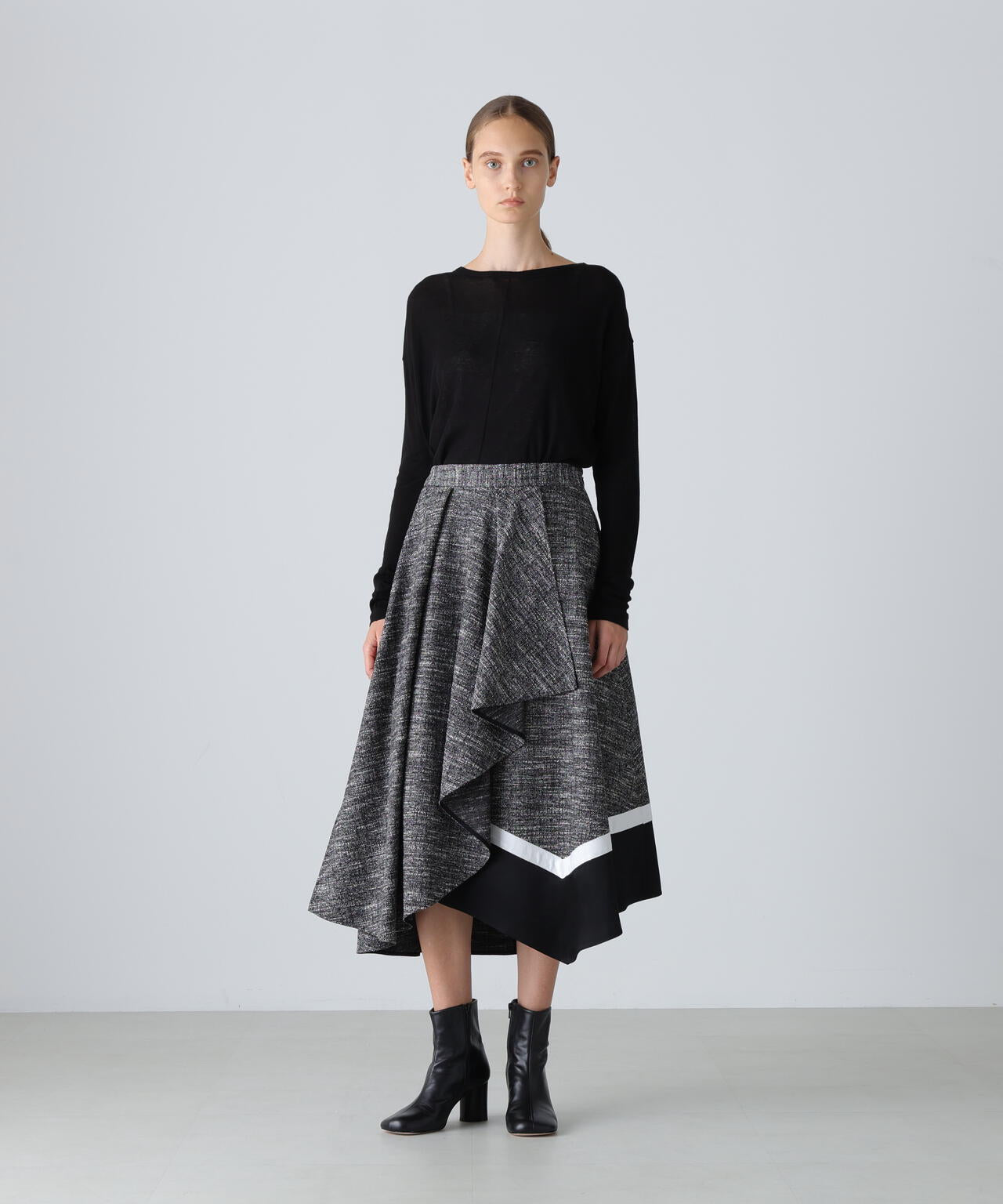 スラブツイードスカート