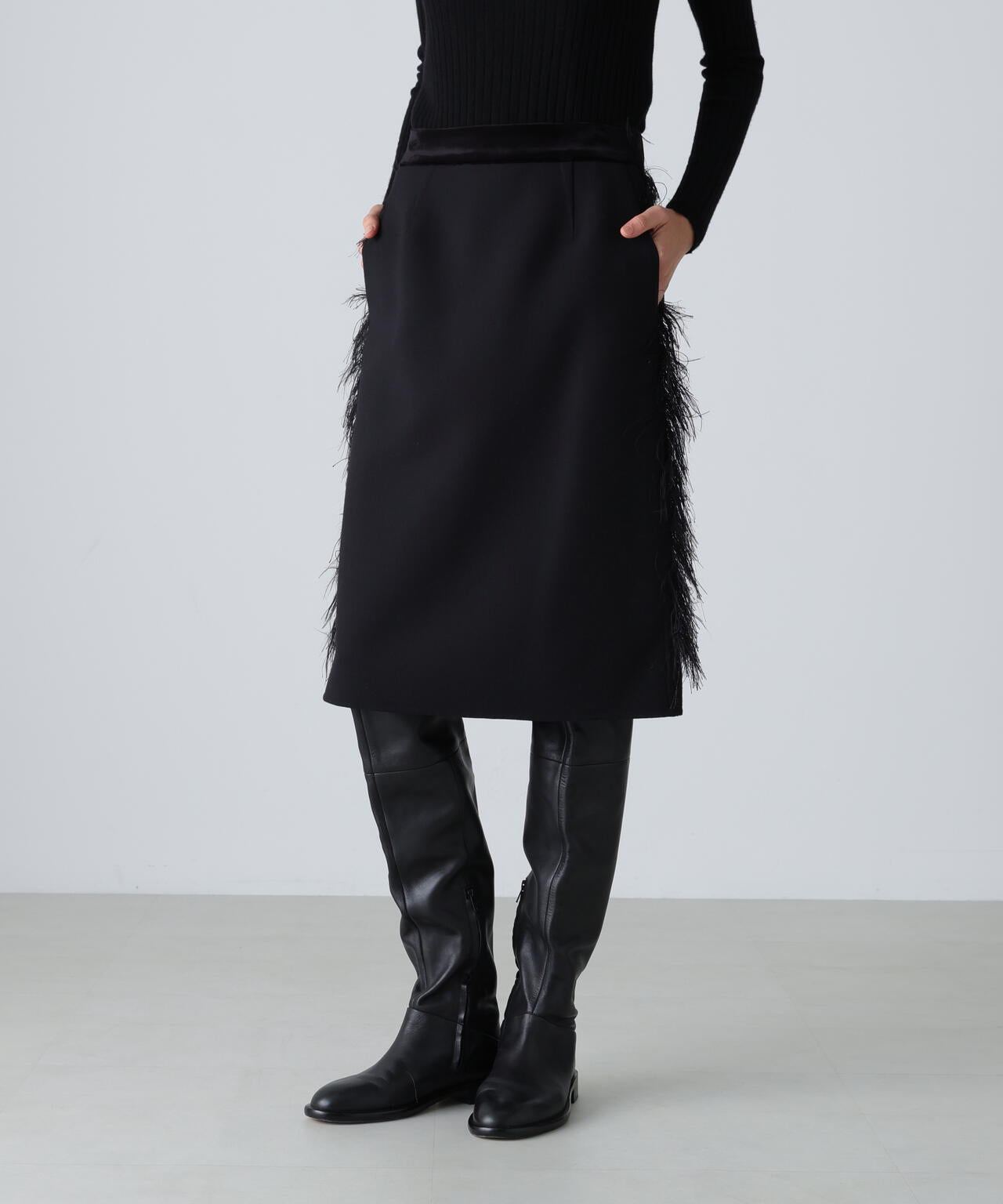 ウールリバースカート