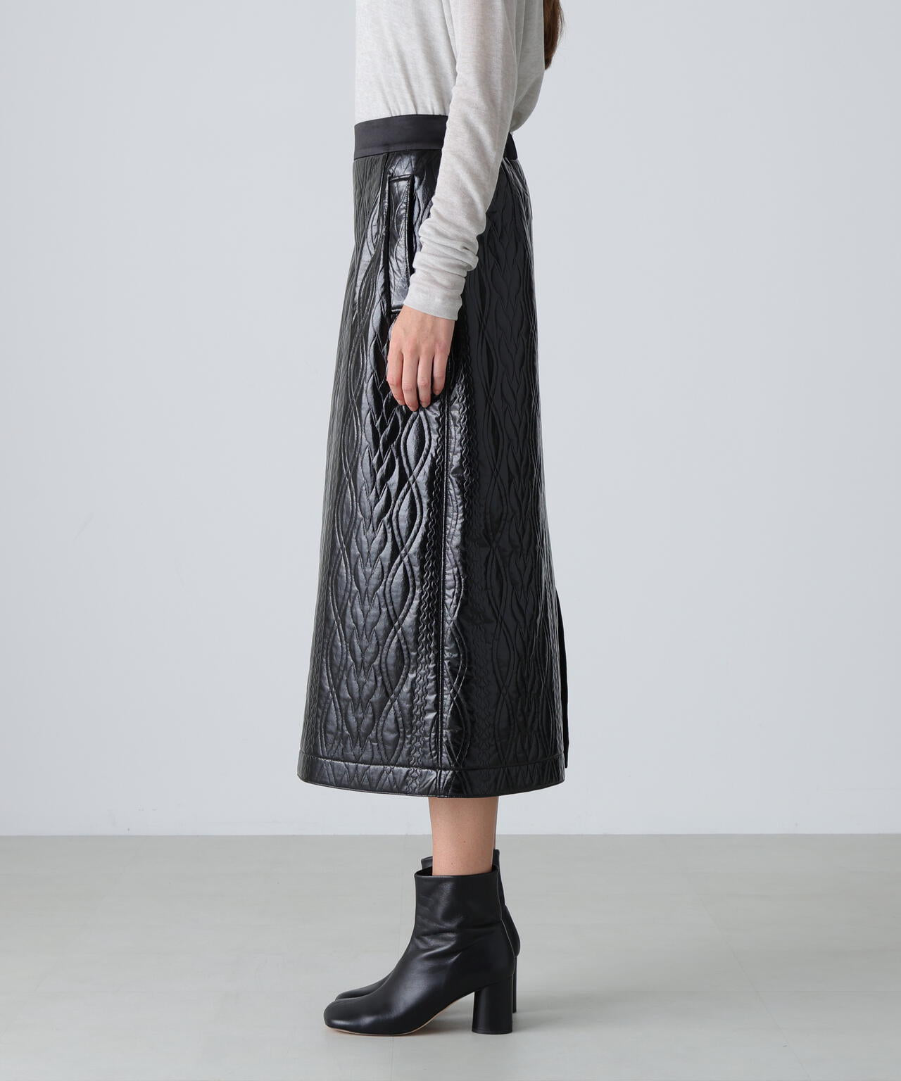 コーティングジャージースカート