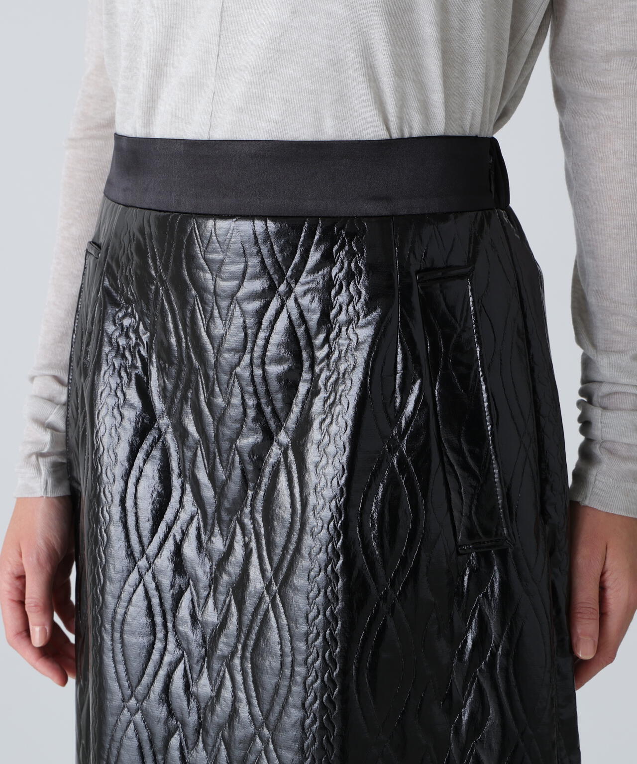 コーティングジャージースカート