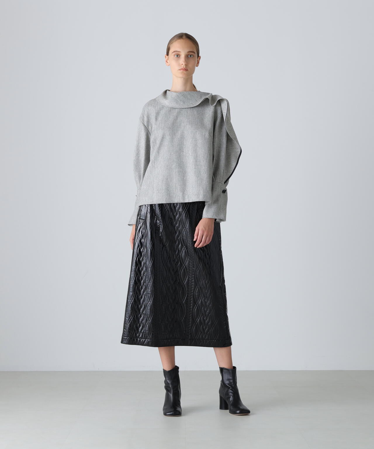 コーティングジャージースカート