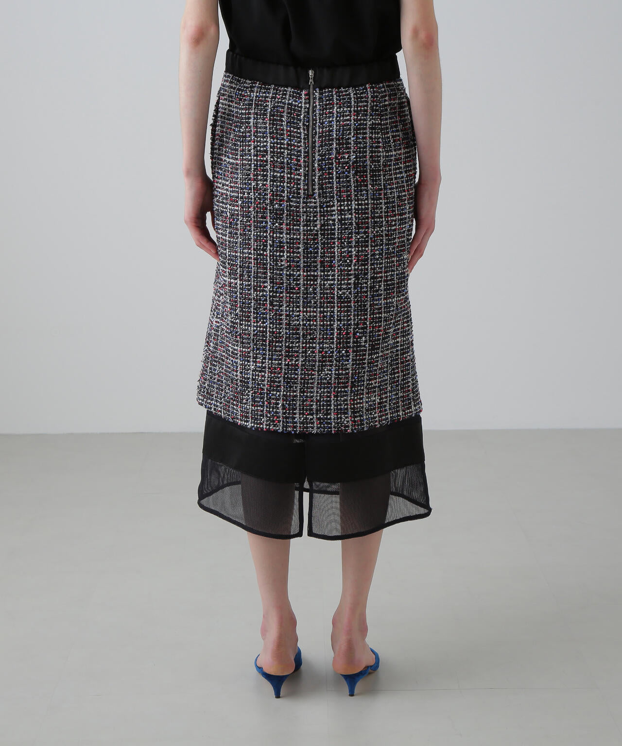 <20周年記念>トリコロールツィードスカート