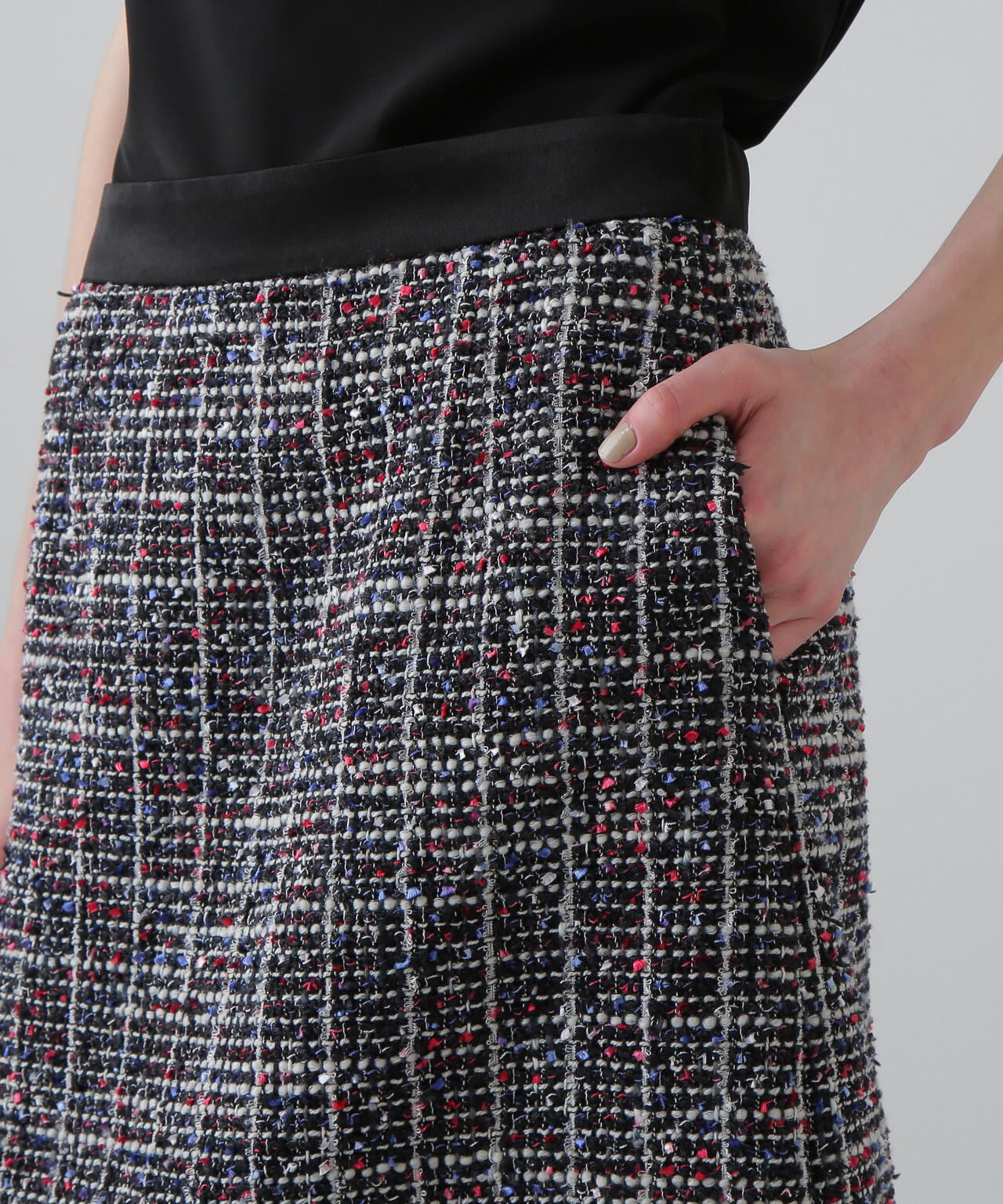 <20周年記念>トリコロールツィードスカート