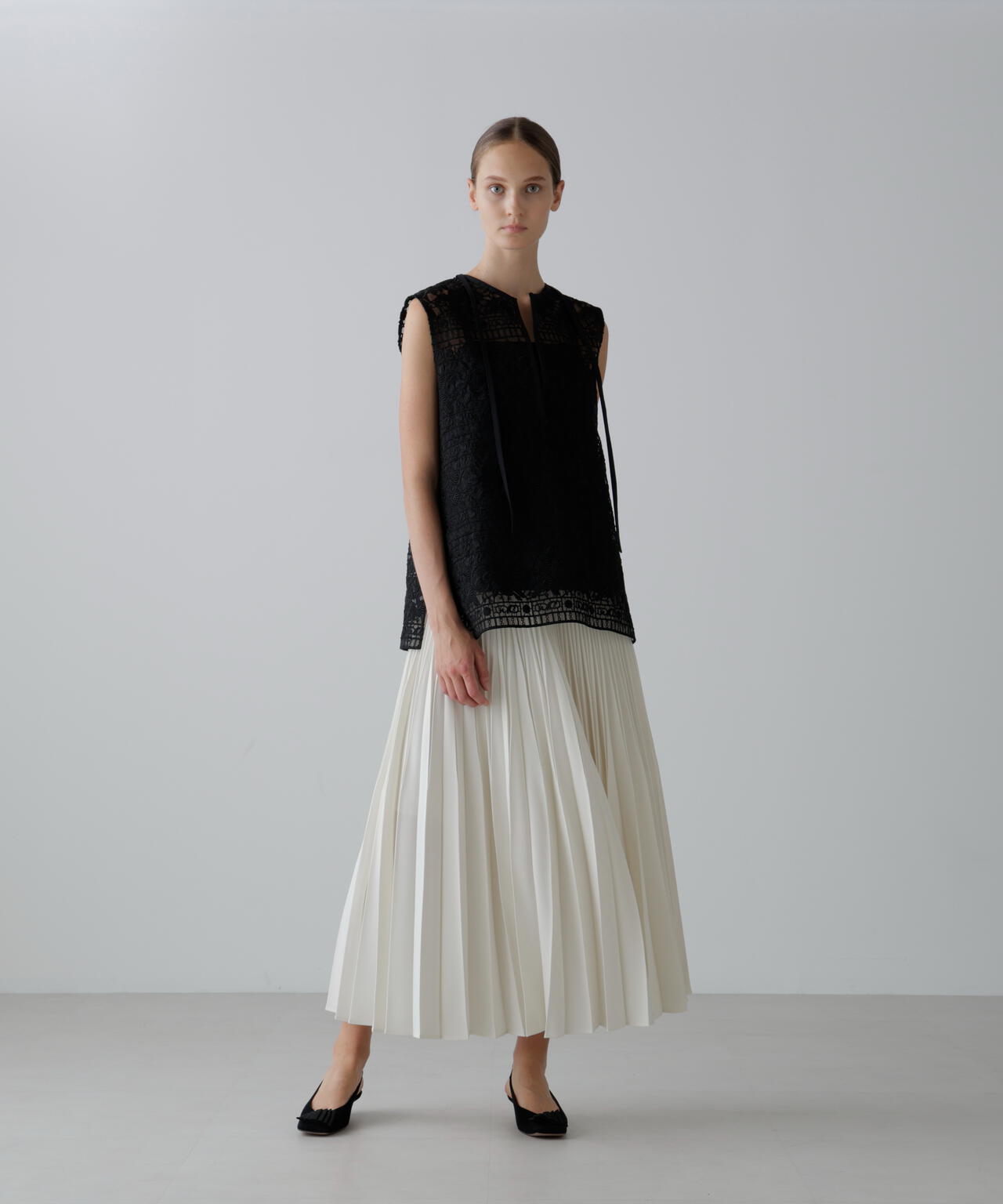 ストレッチジョーゼットスカート