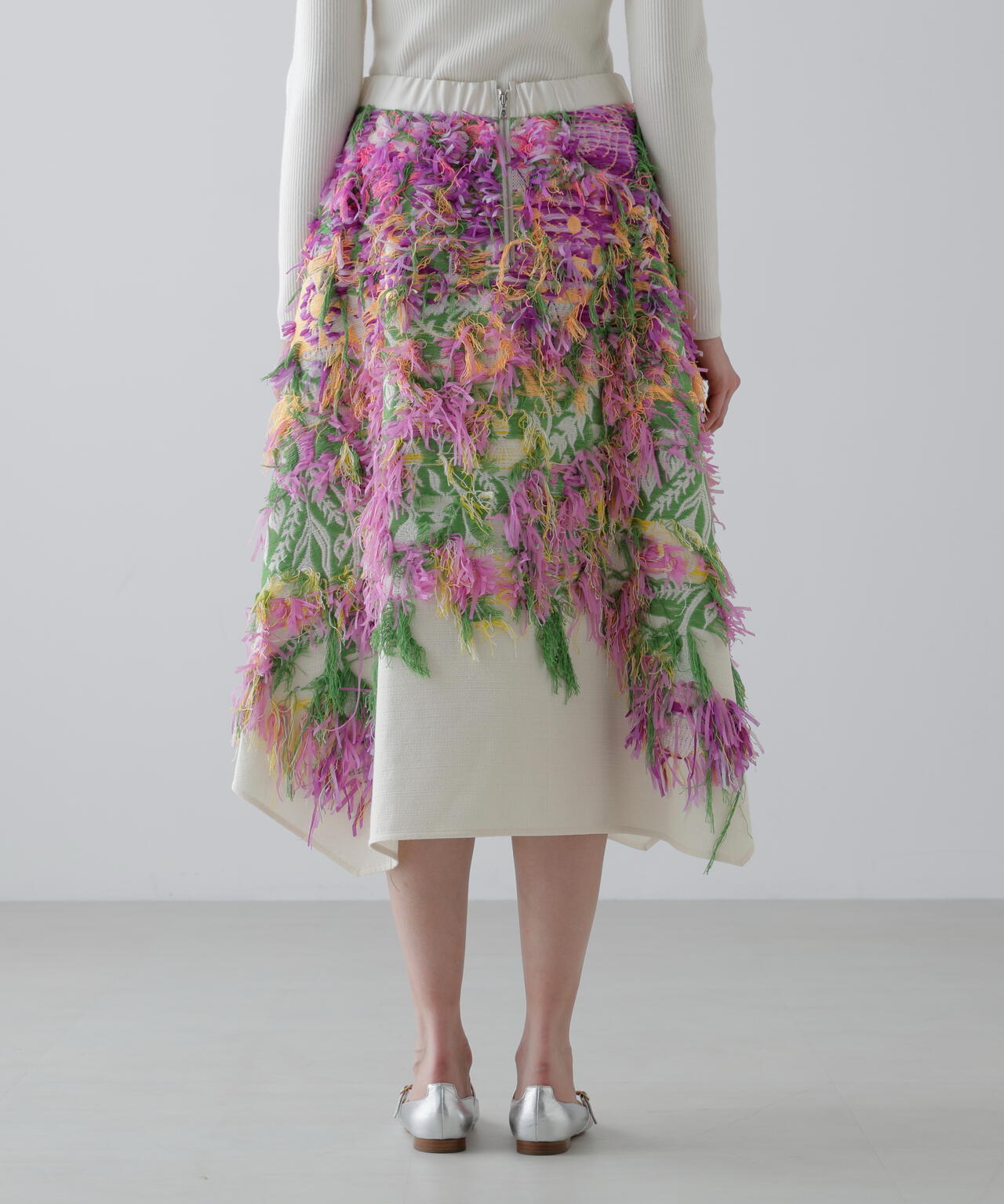 <BLACK LABEL>MALHIAライオットオブカラージャガードスカート