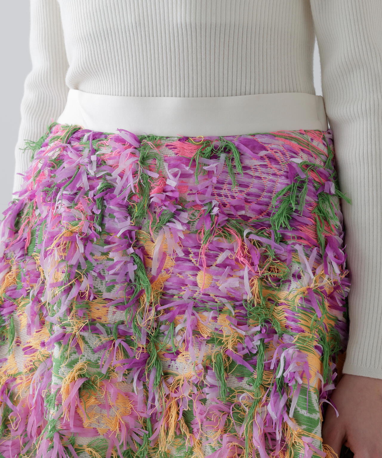 <BLACK LABEL>MALHIAライオットオブカラージャガードスカート