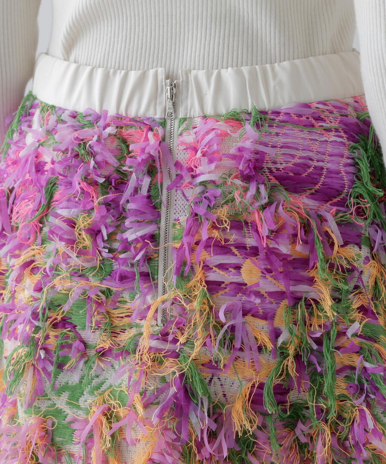 <BLACK LABEL>MALHIAライオットオブカラージャガードスカート