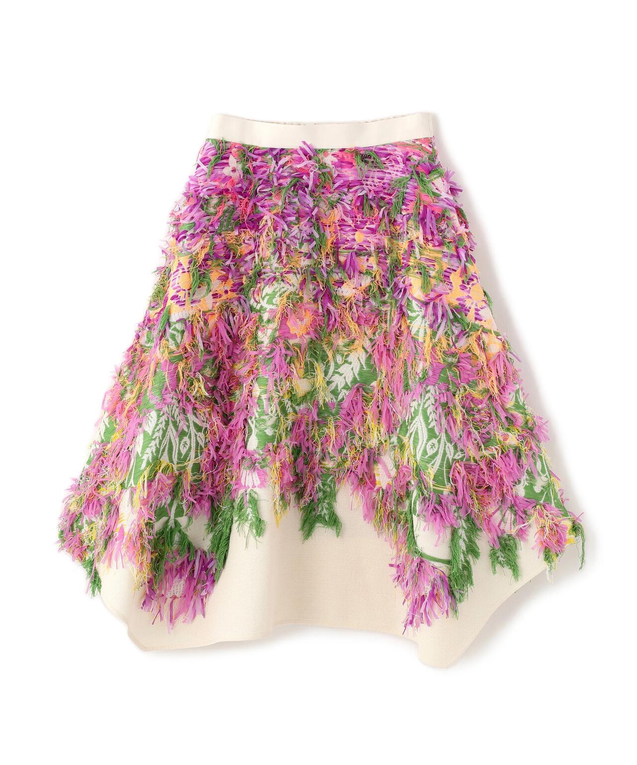 <BLACK LABEL>MALHIAライオットオブカラージャガードスカート