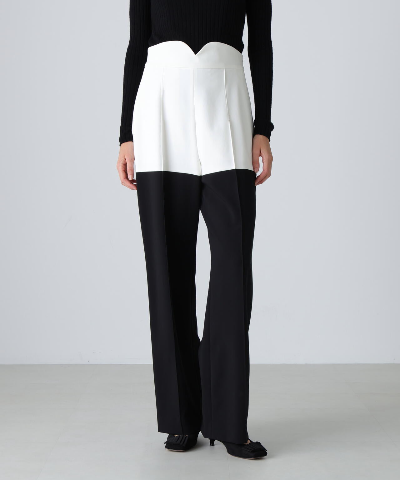 バイカラーWクロスパンツ