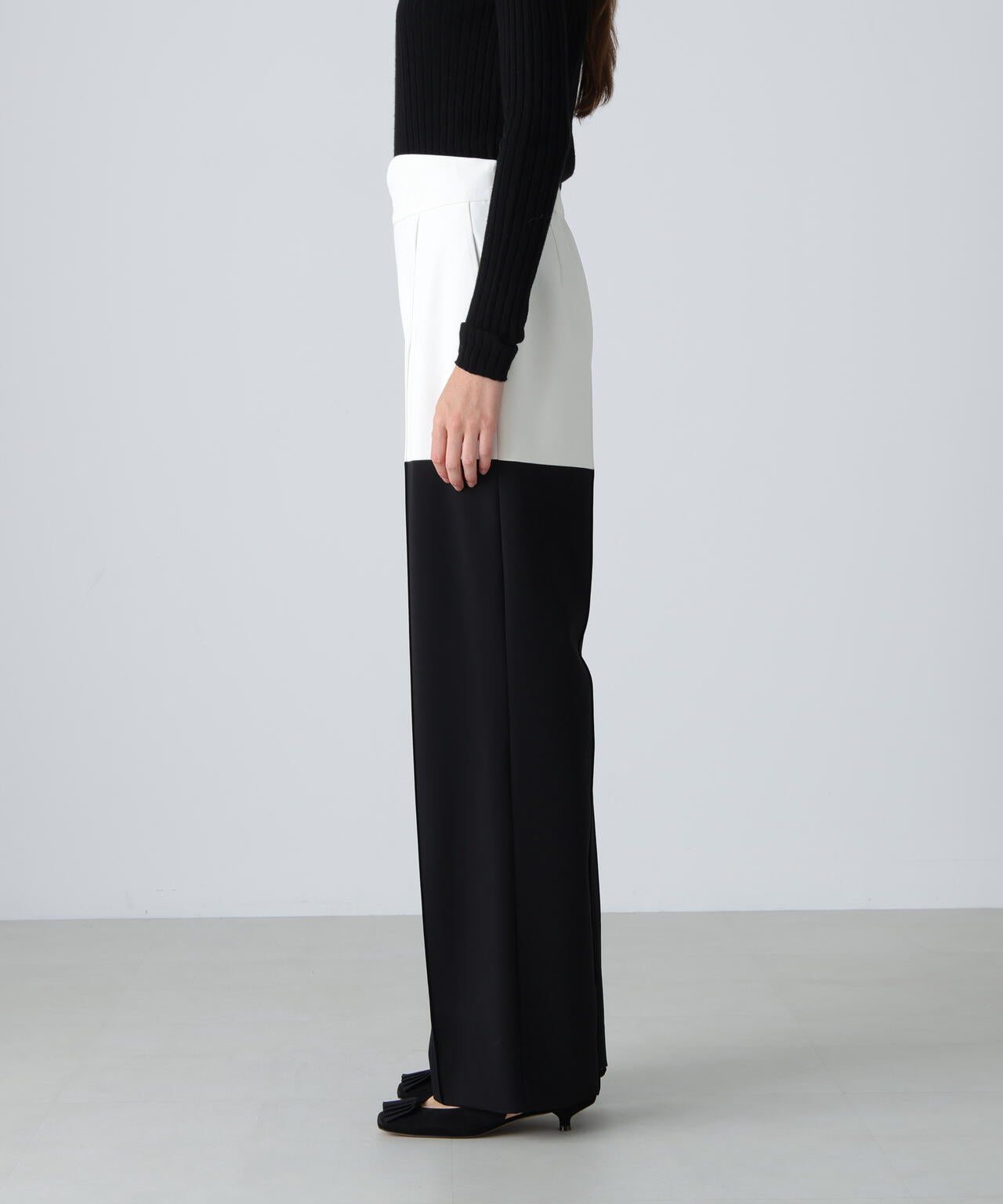 バイカラーWクロスパンツ