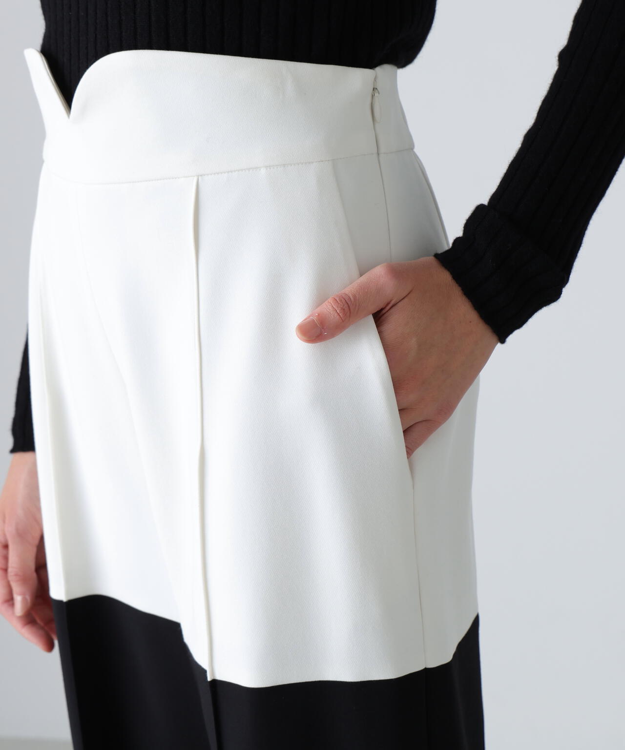 バイカラーWクロスパンツ