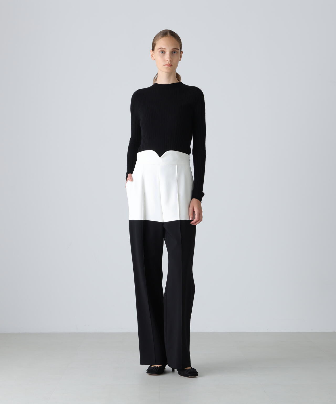 バイカラーWクロスパンツ