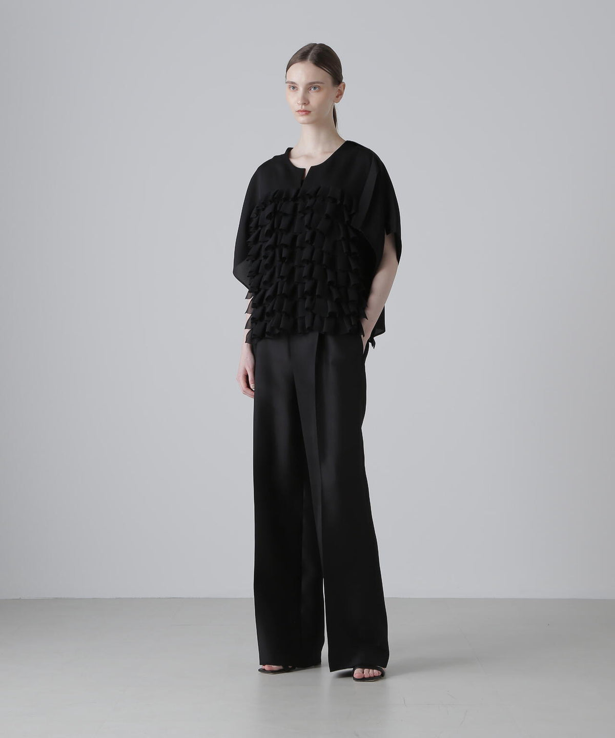 <BLACK LABEL>シルクダブルクロスパンツ