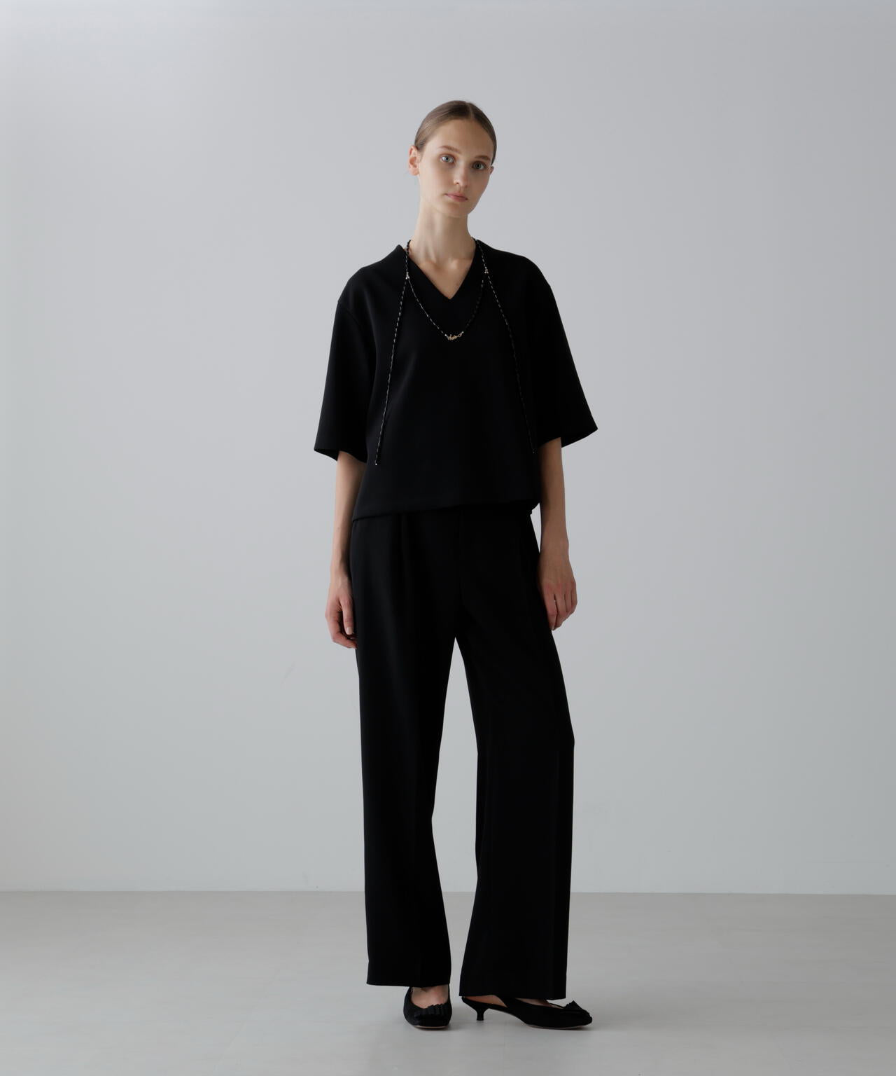 ストレッチジョーゼットパンツ