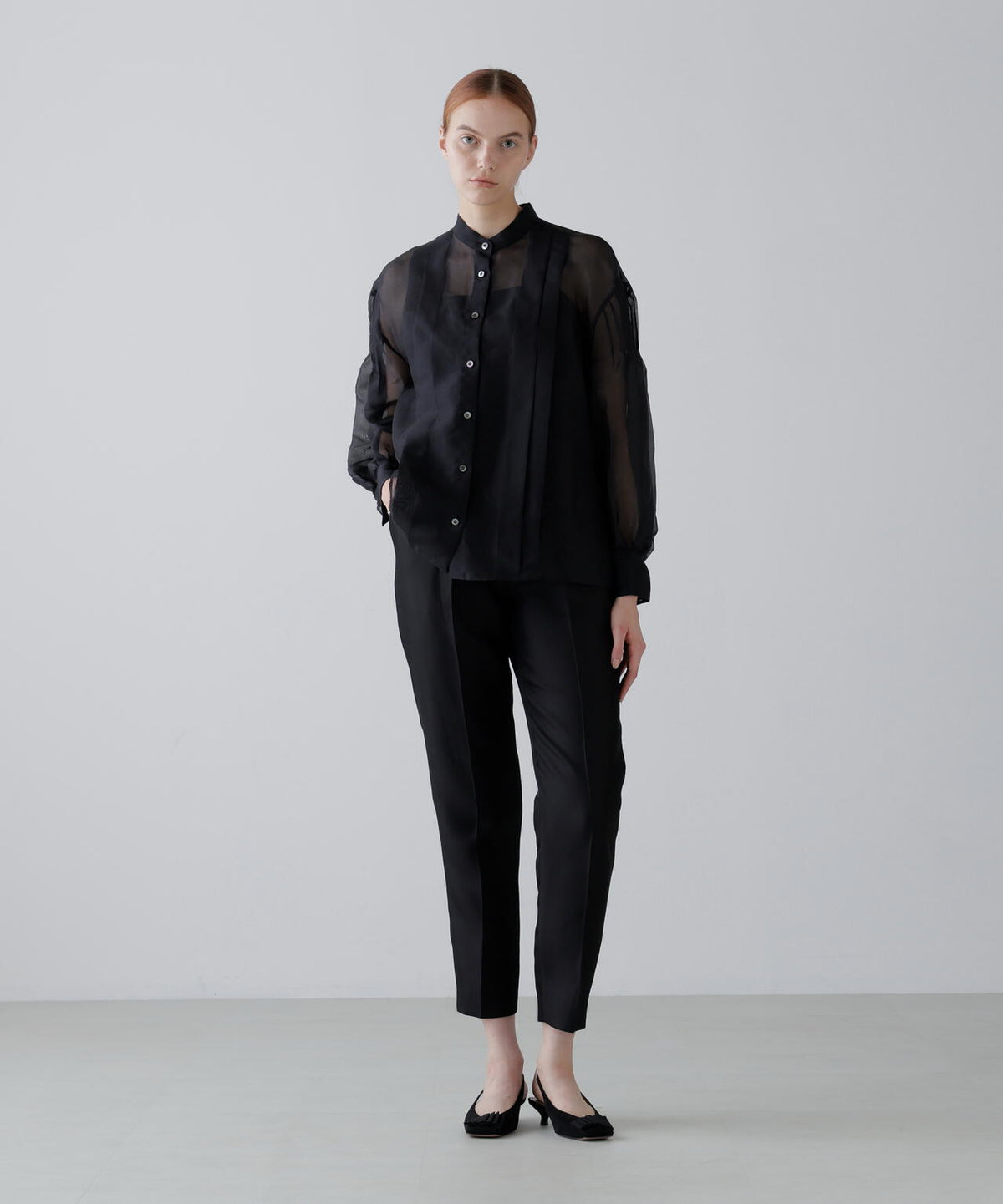 <BLACK LABEL>シルクダブルクロスパンツ