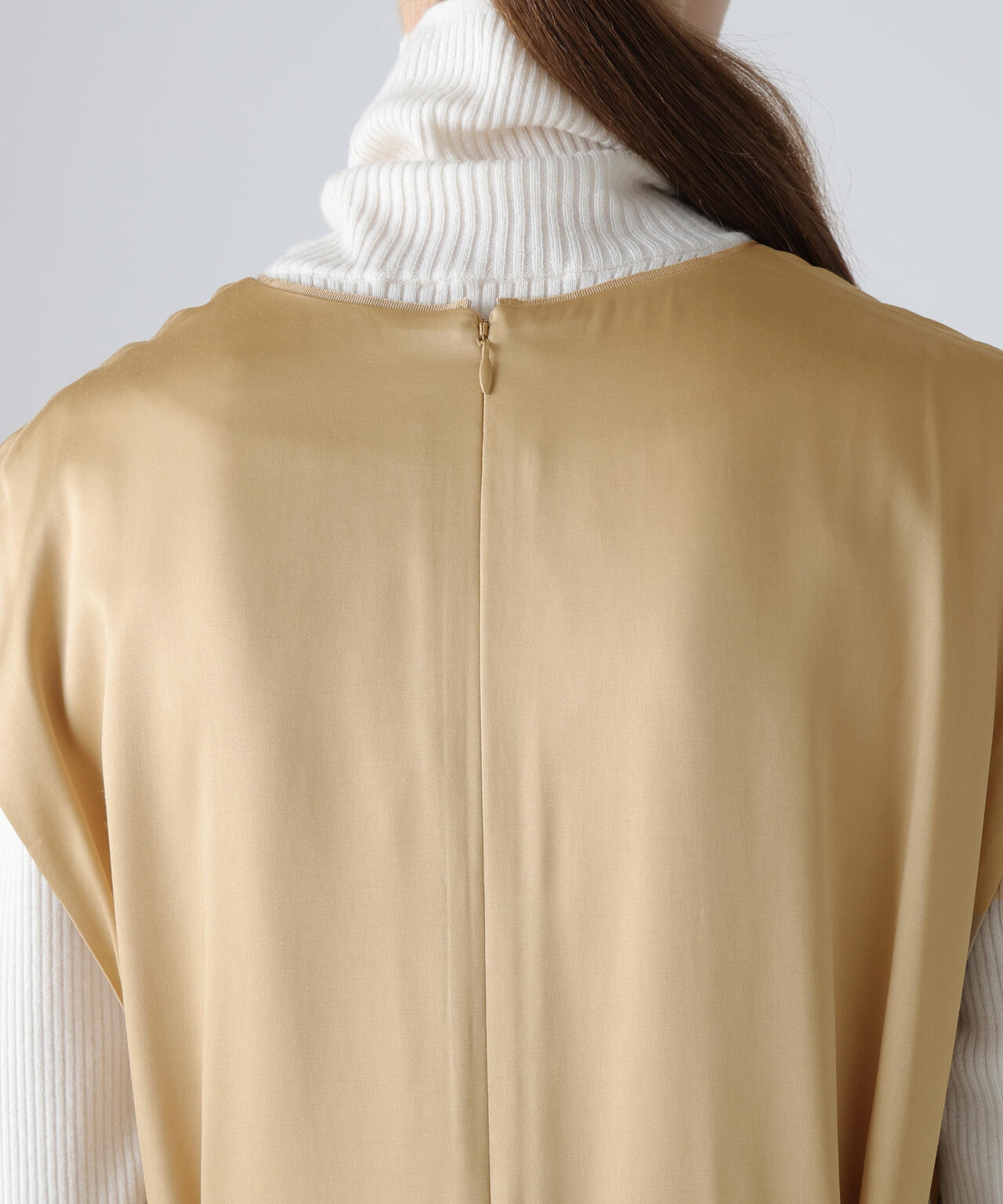 ブライトサテンワンピース