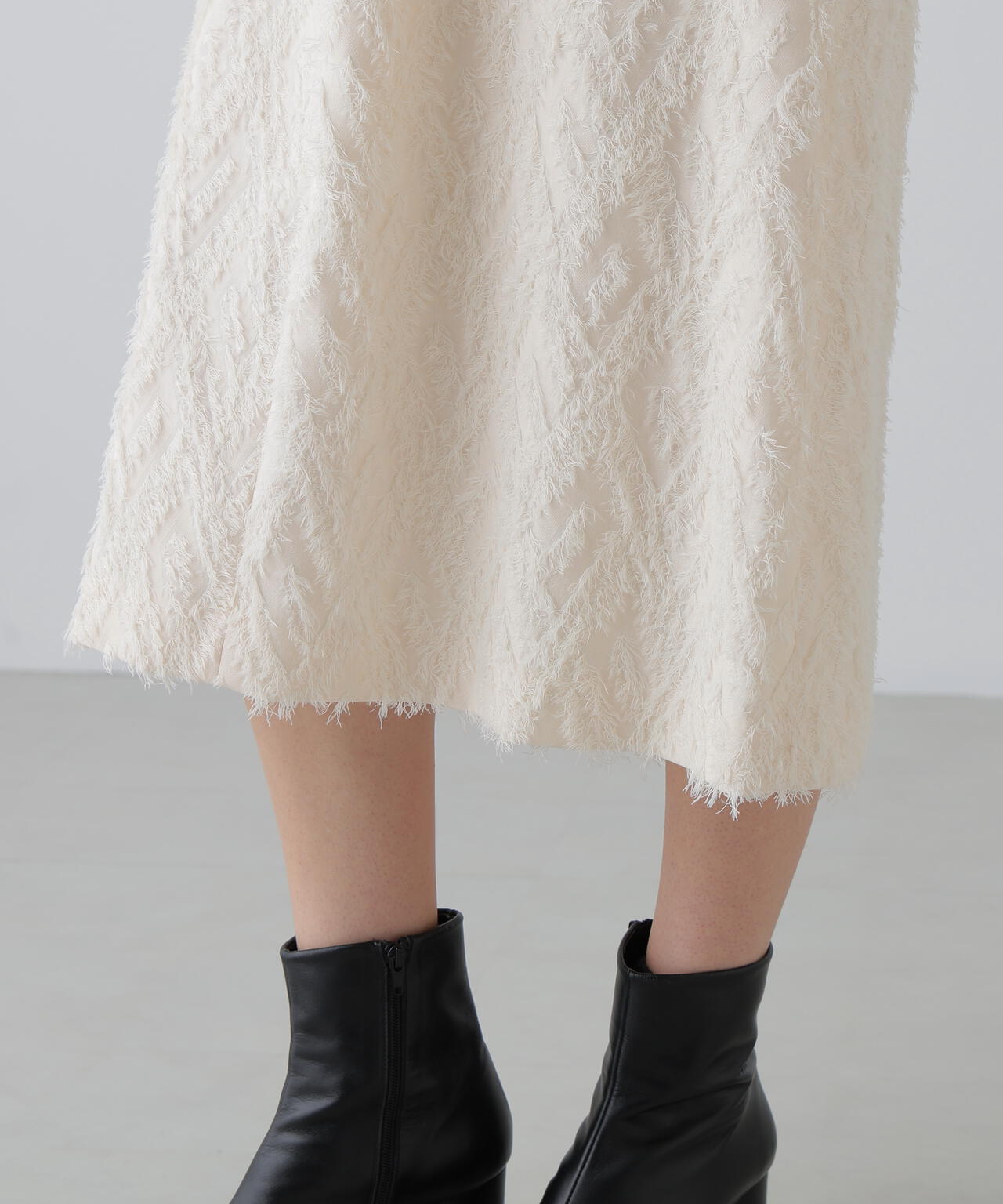 ロンバスカットジャガードワンピース