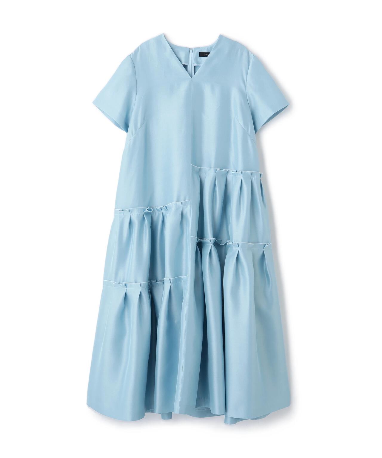 <BLACK LABEL>シルクダブルクロスワンピース