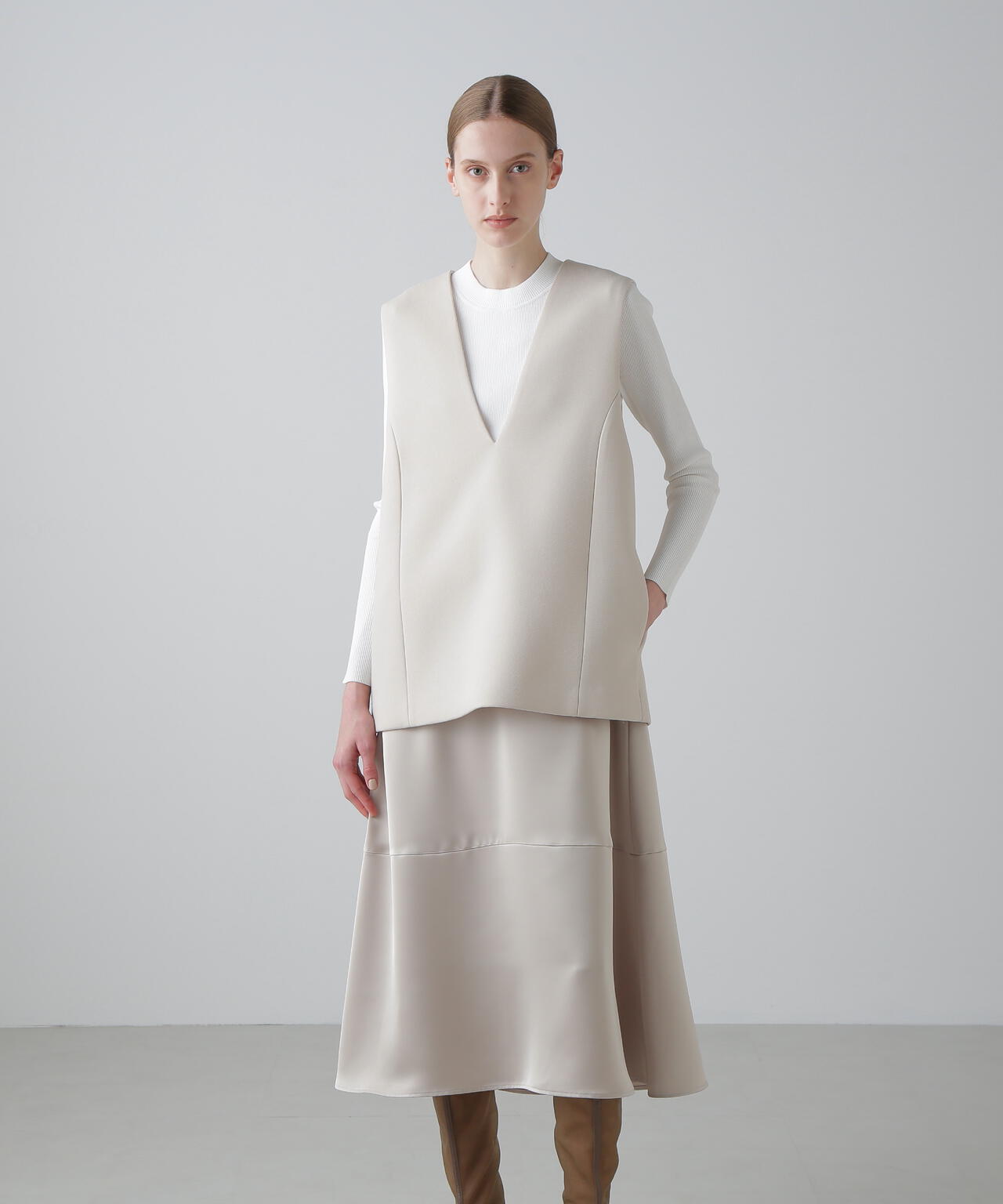 カルゼスポンジボンディングワンピース