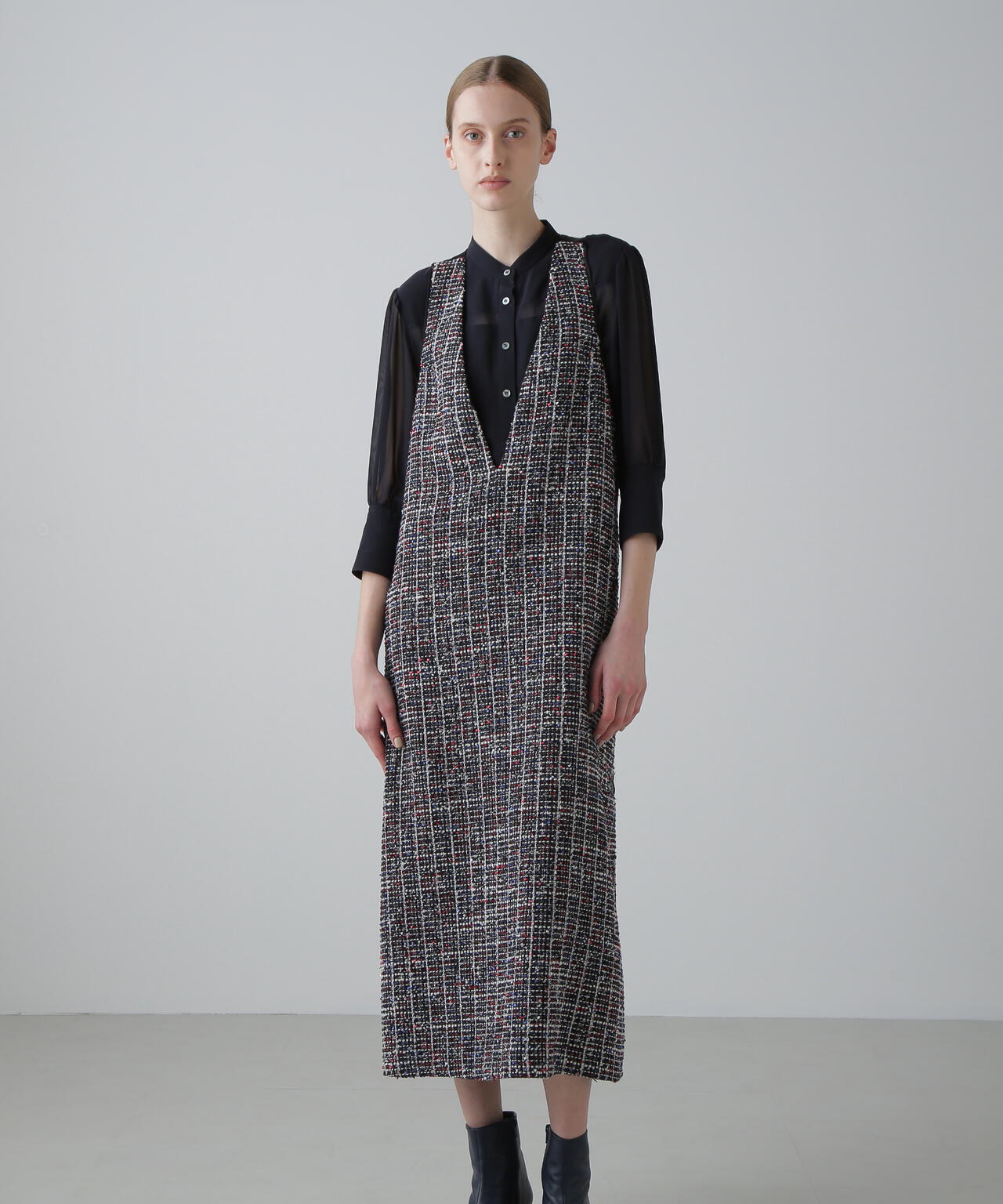 <20周年記念>トリコロールツィードワンピース