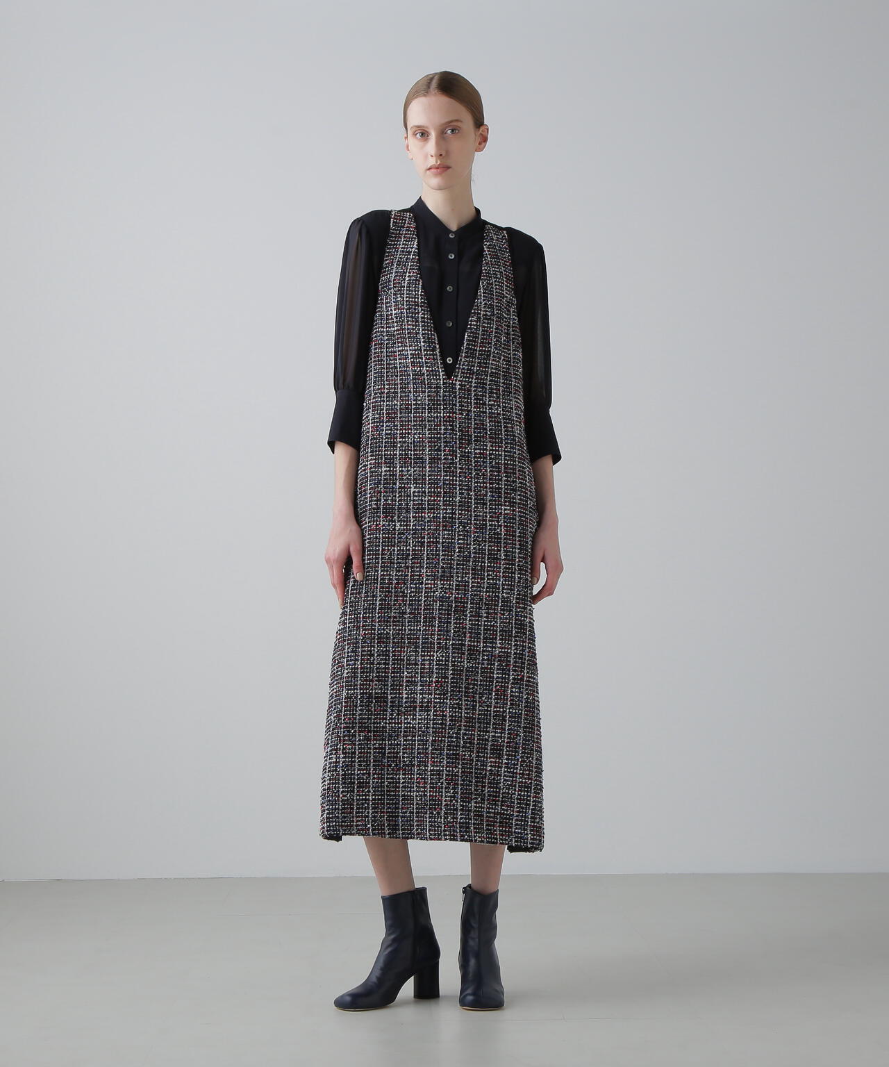 <20周年記念>トリコロールツィードワンピース