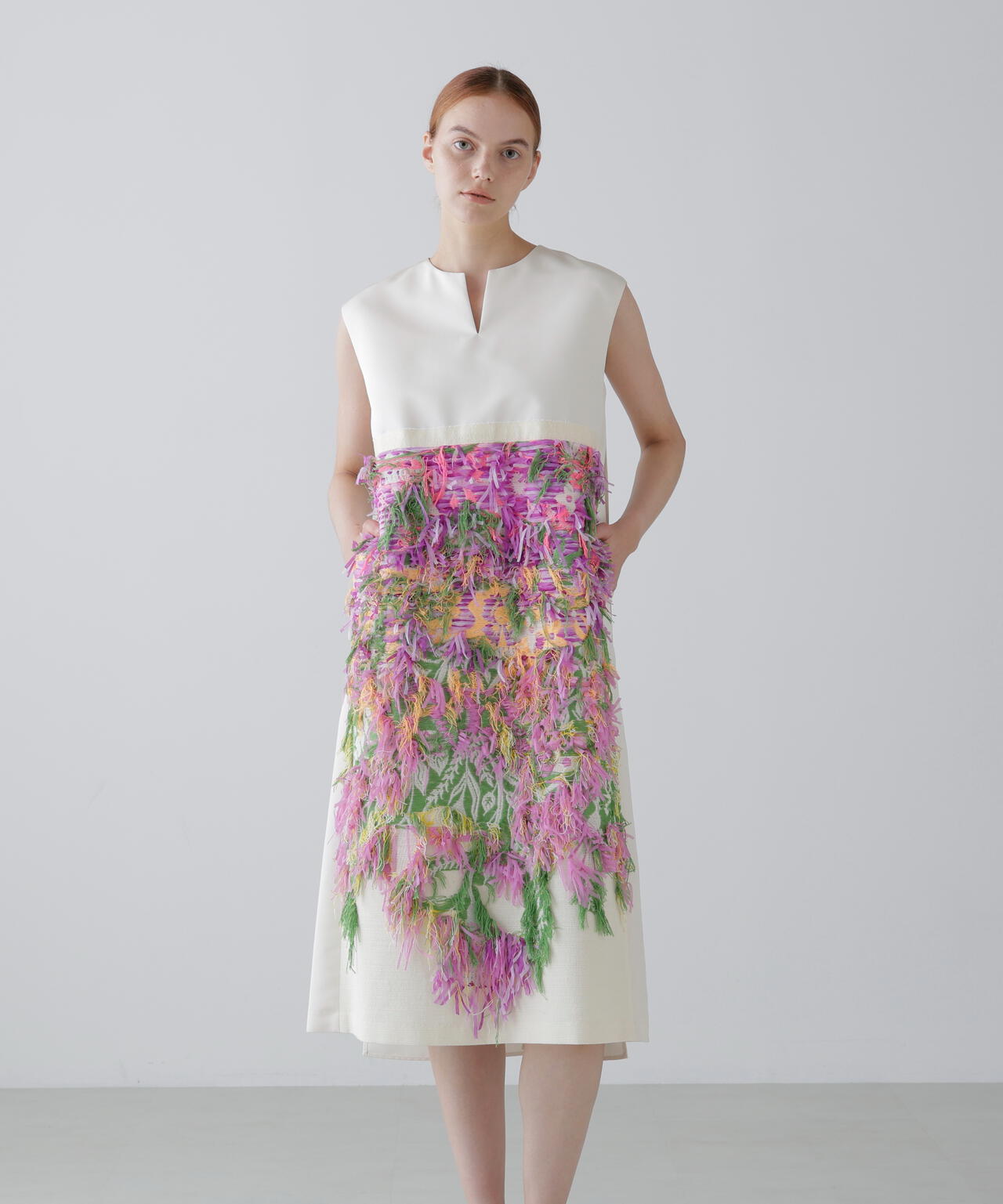 <BLACK LABEL>MALHIAライオットオブカラージャガードワンピース