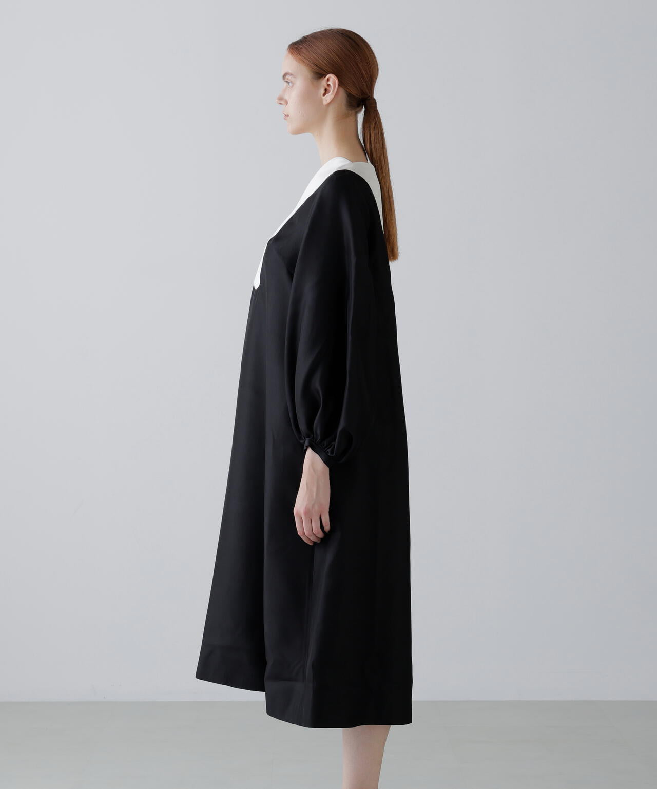 <BLACK LABEL>シルクダブルクロスワンピース