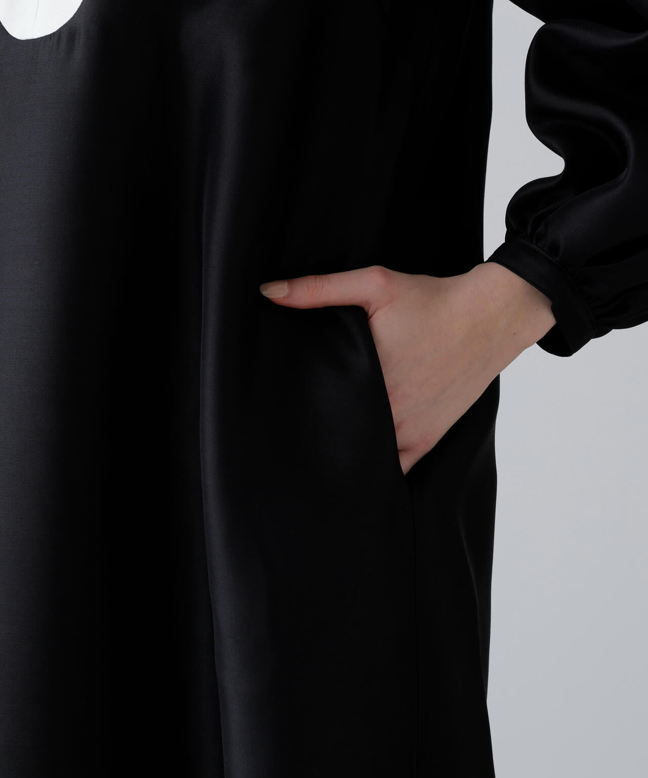 <BLACK LABEL>シルクダブルクロスワンピース