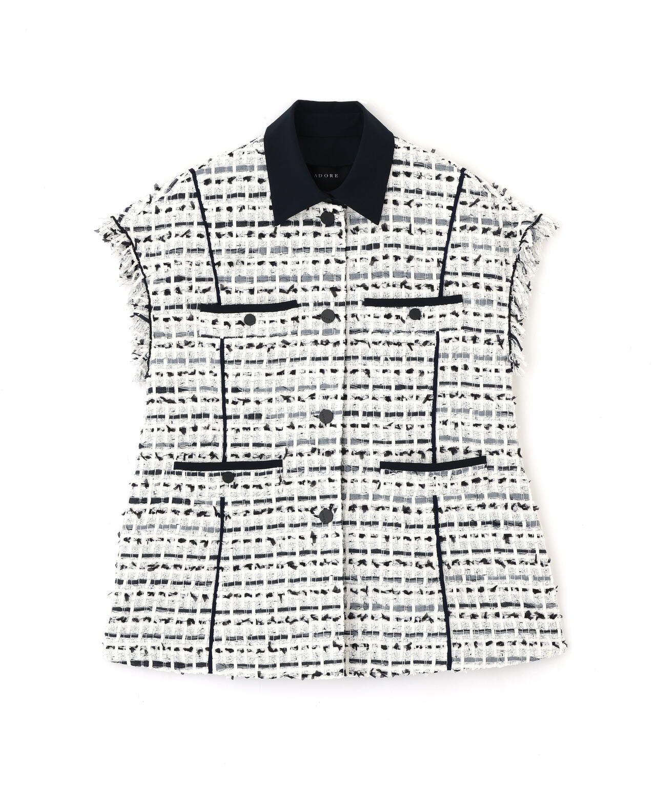 <BLACK LABEL>デニムツィードジレ