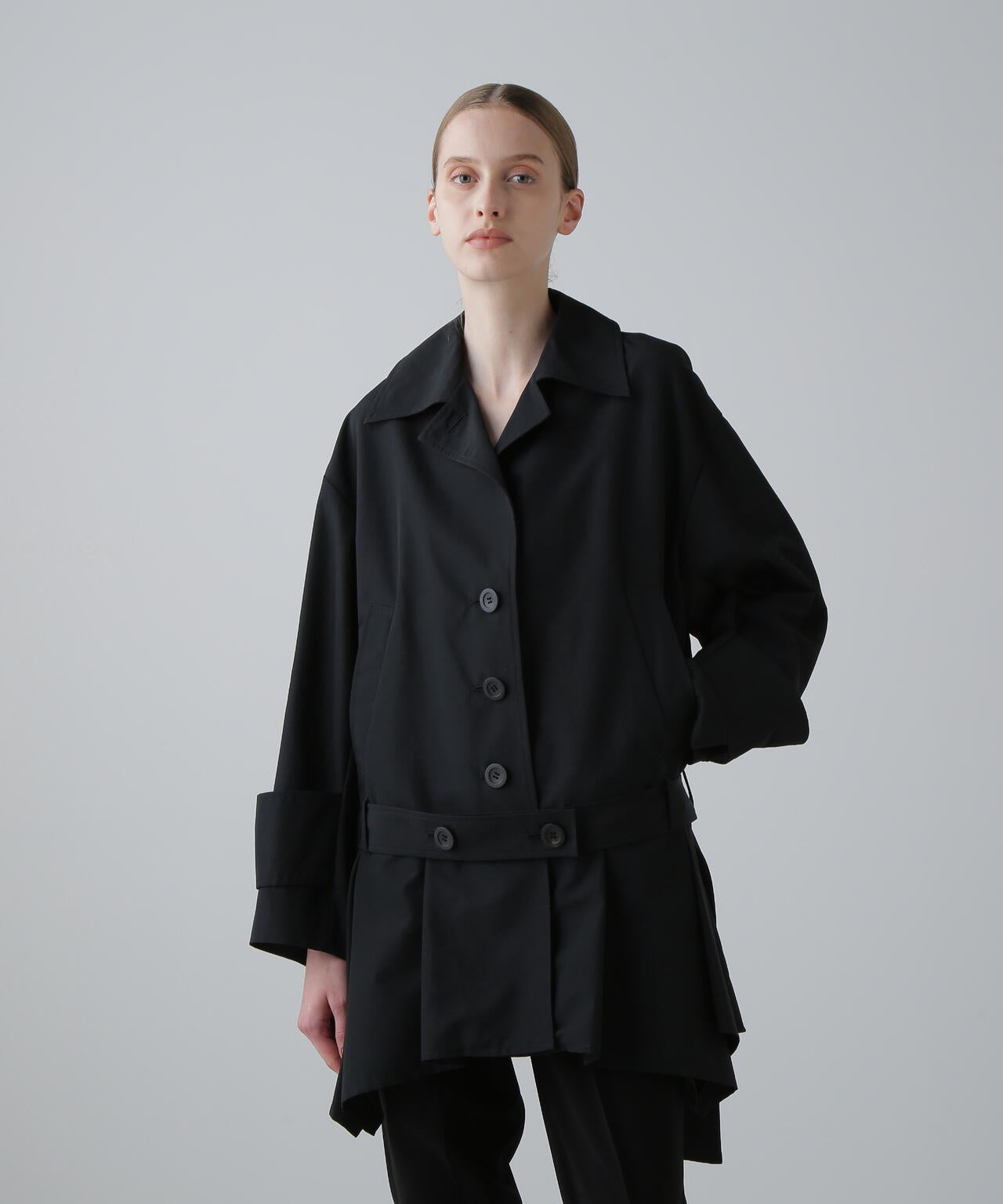 コットンナイロングログランジャケット