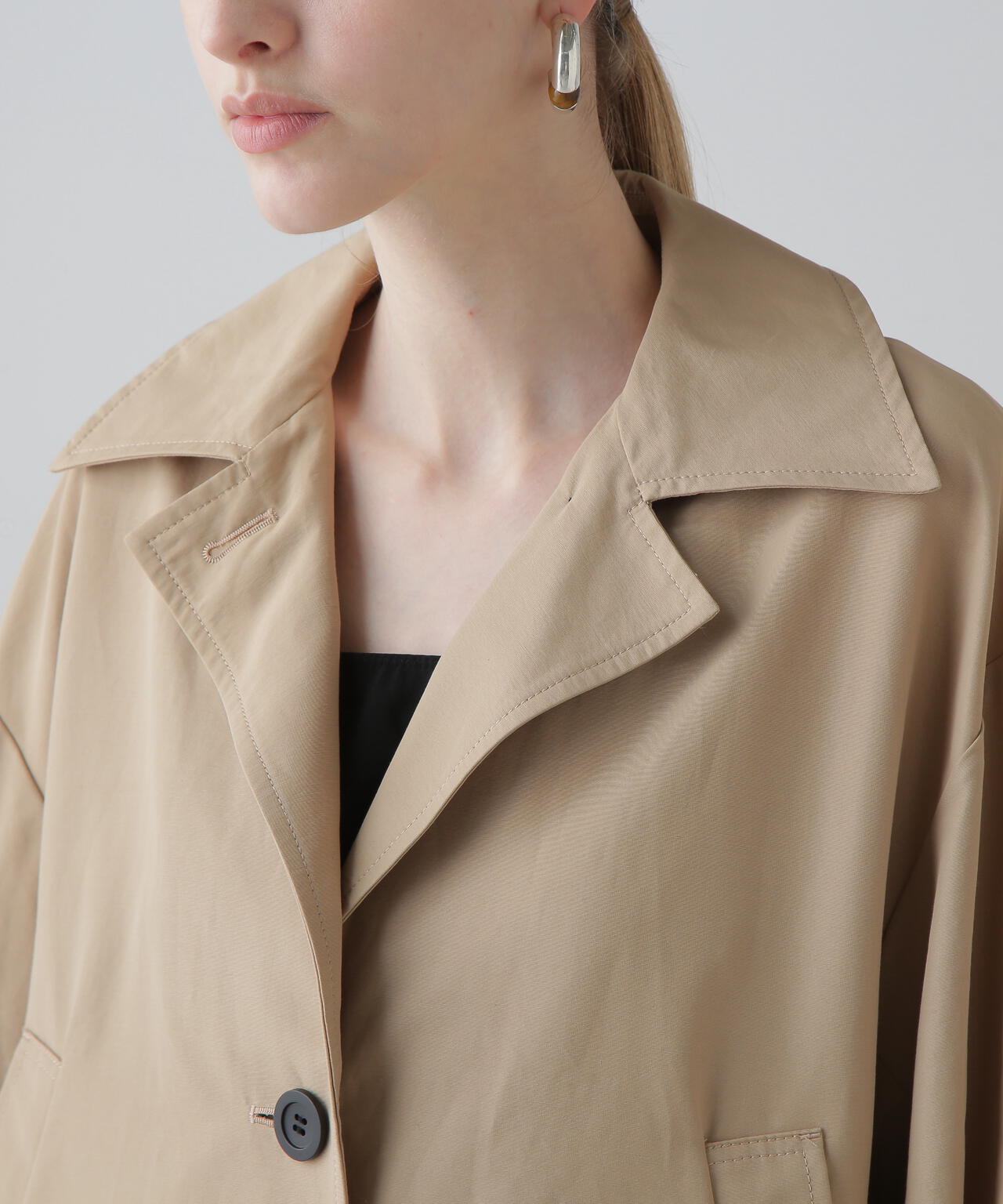 コットンナイロングログランジャケット