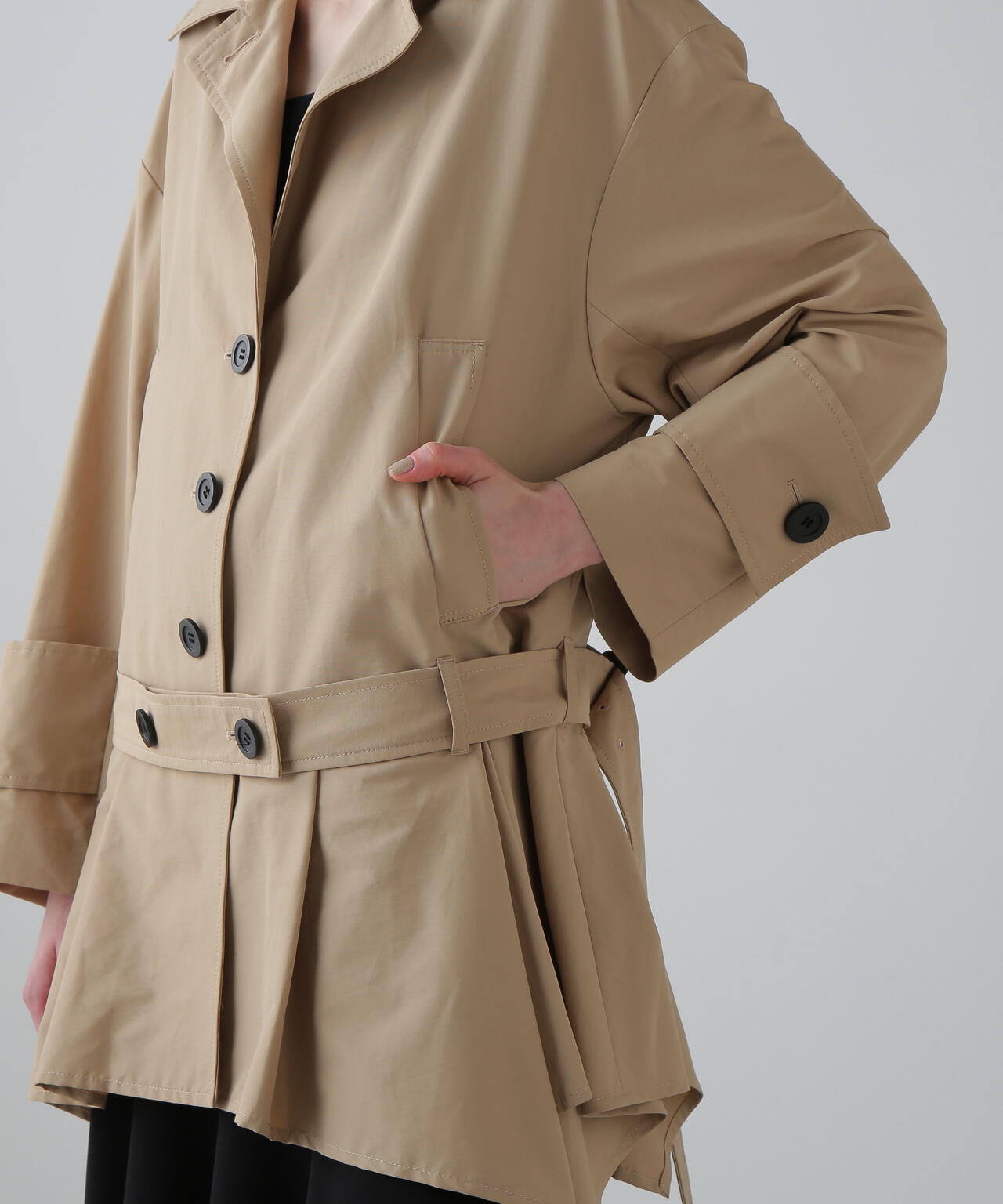 コットンナイロングログランジャケット