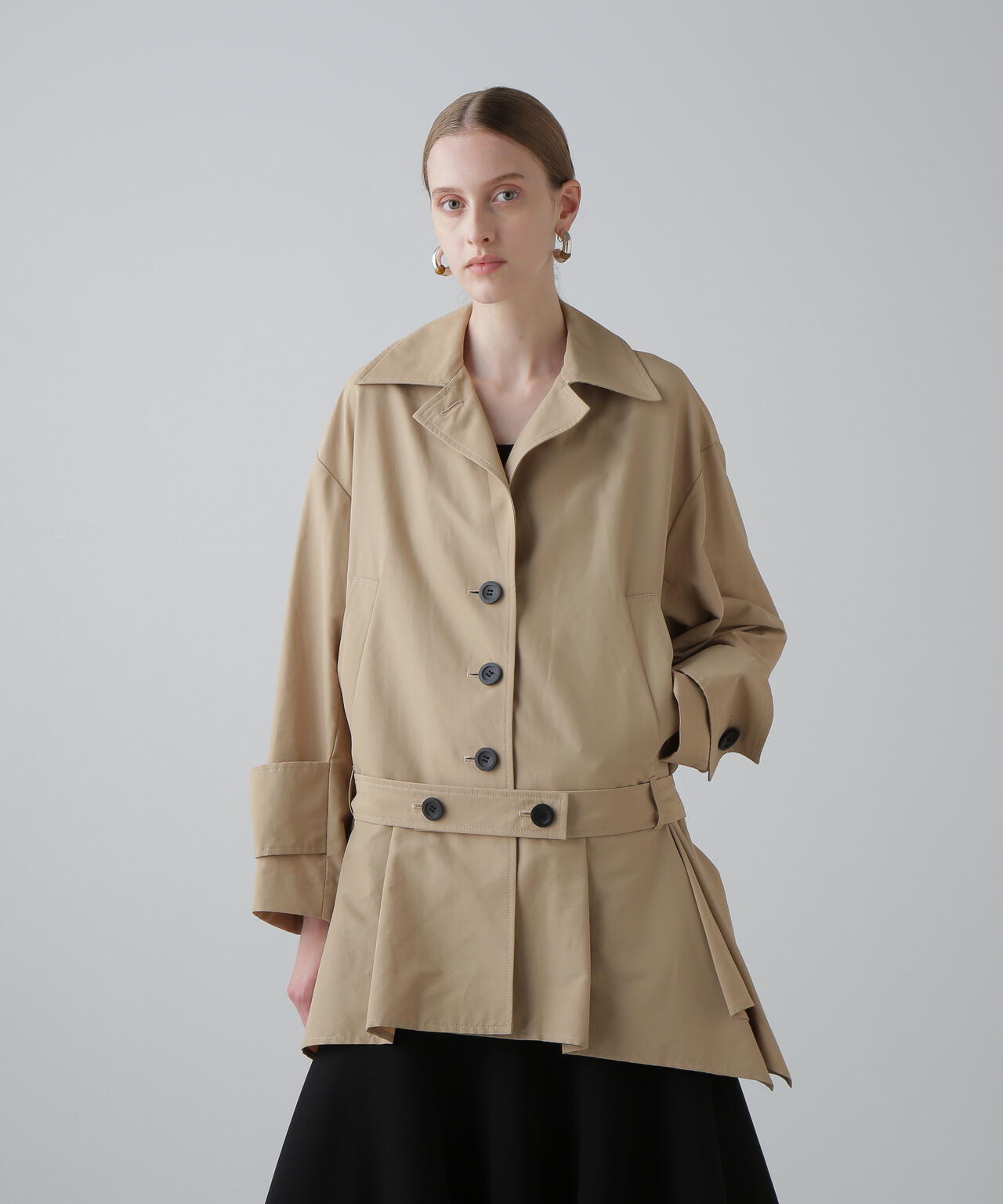 コットンナイロングログランジャケット