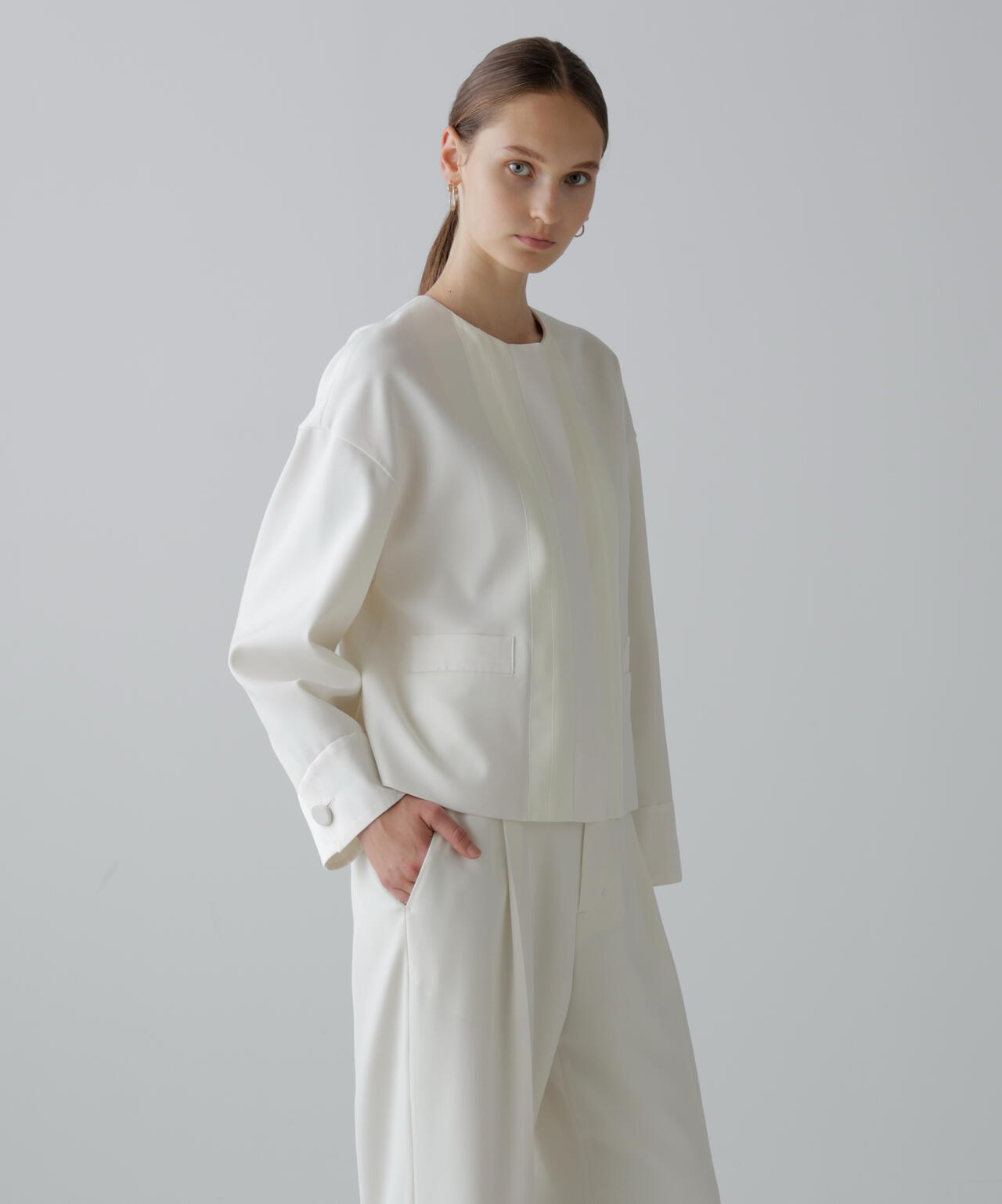 ストレッチジョーゼットジャケット