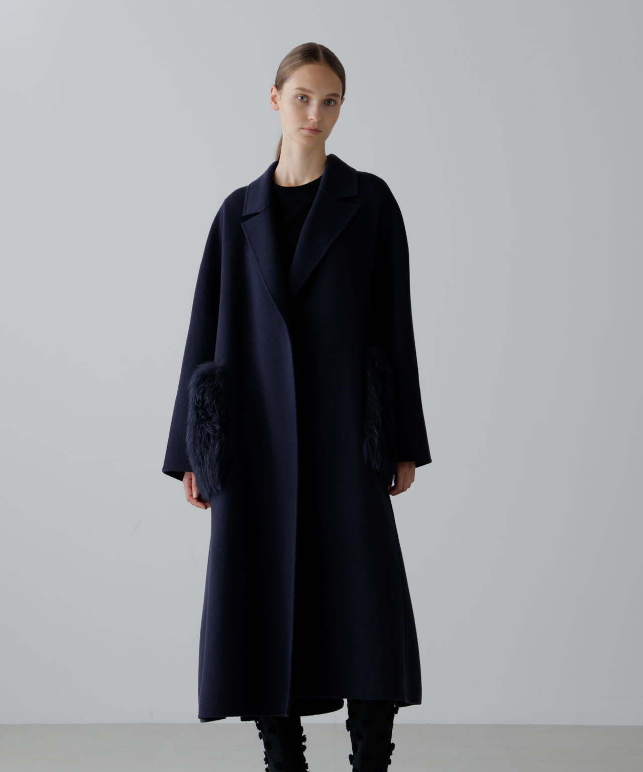 ソリッドウールリバーコート