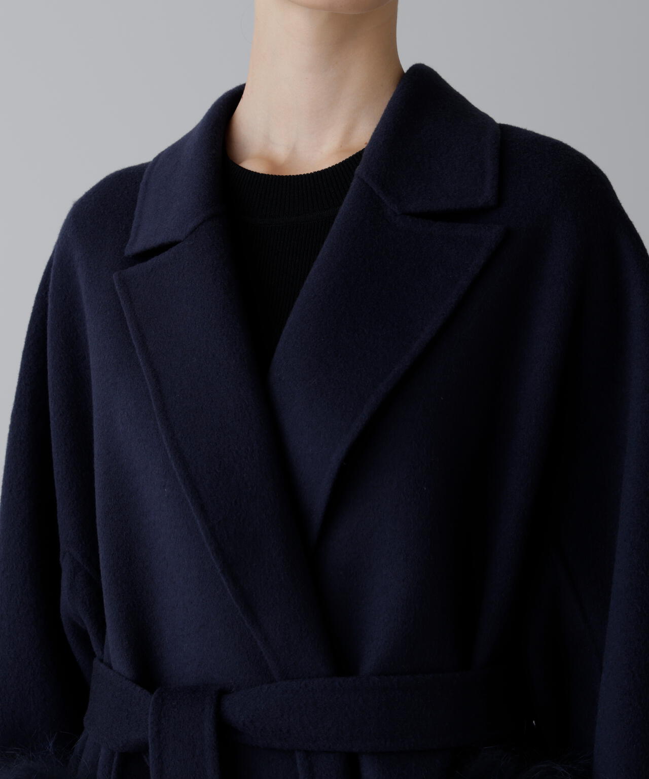 ソリッドウールリバーコート