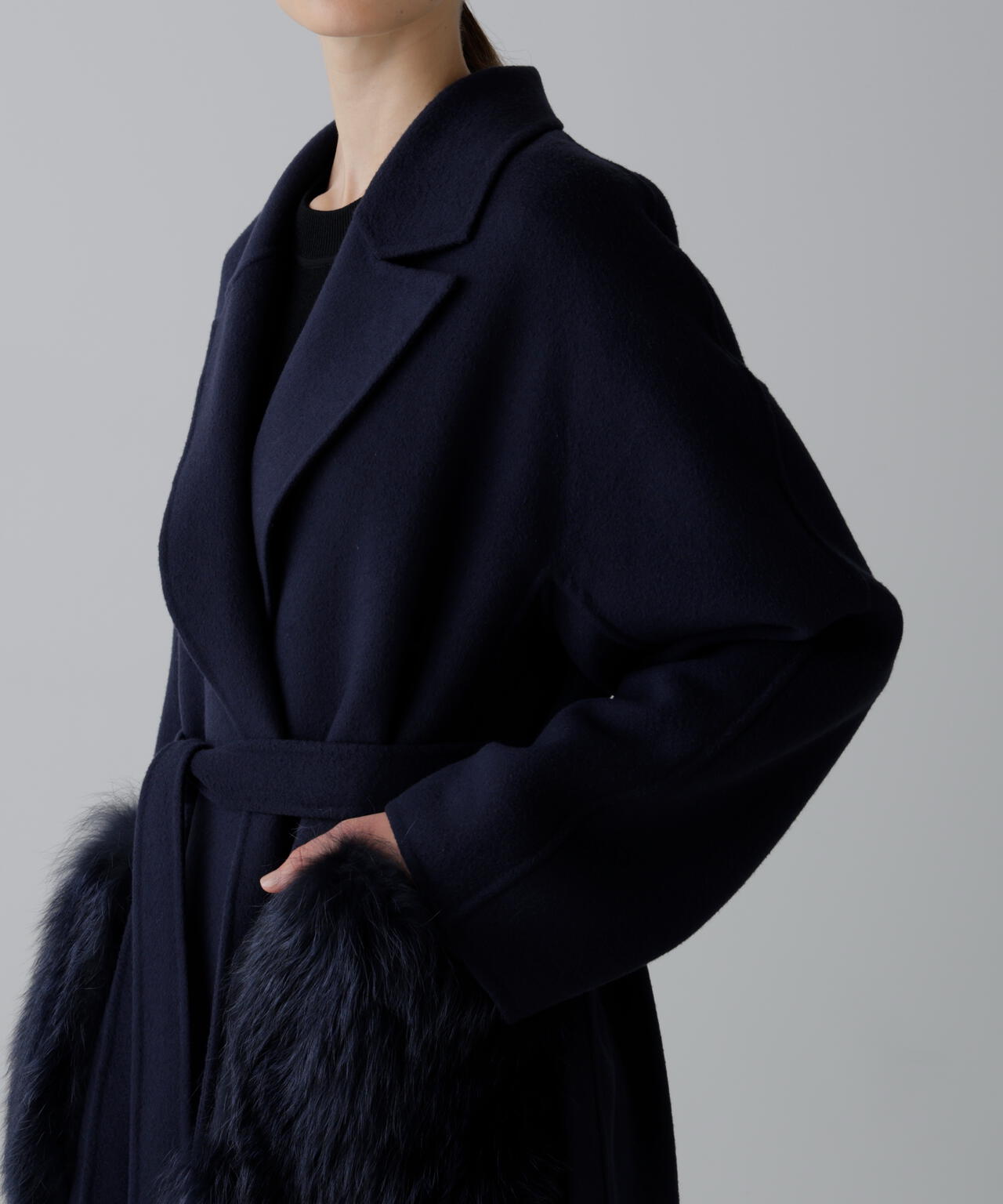 ソリッドウールリバーコート