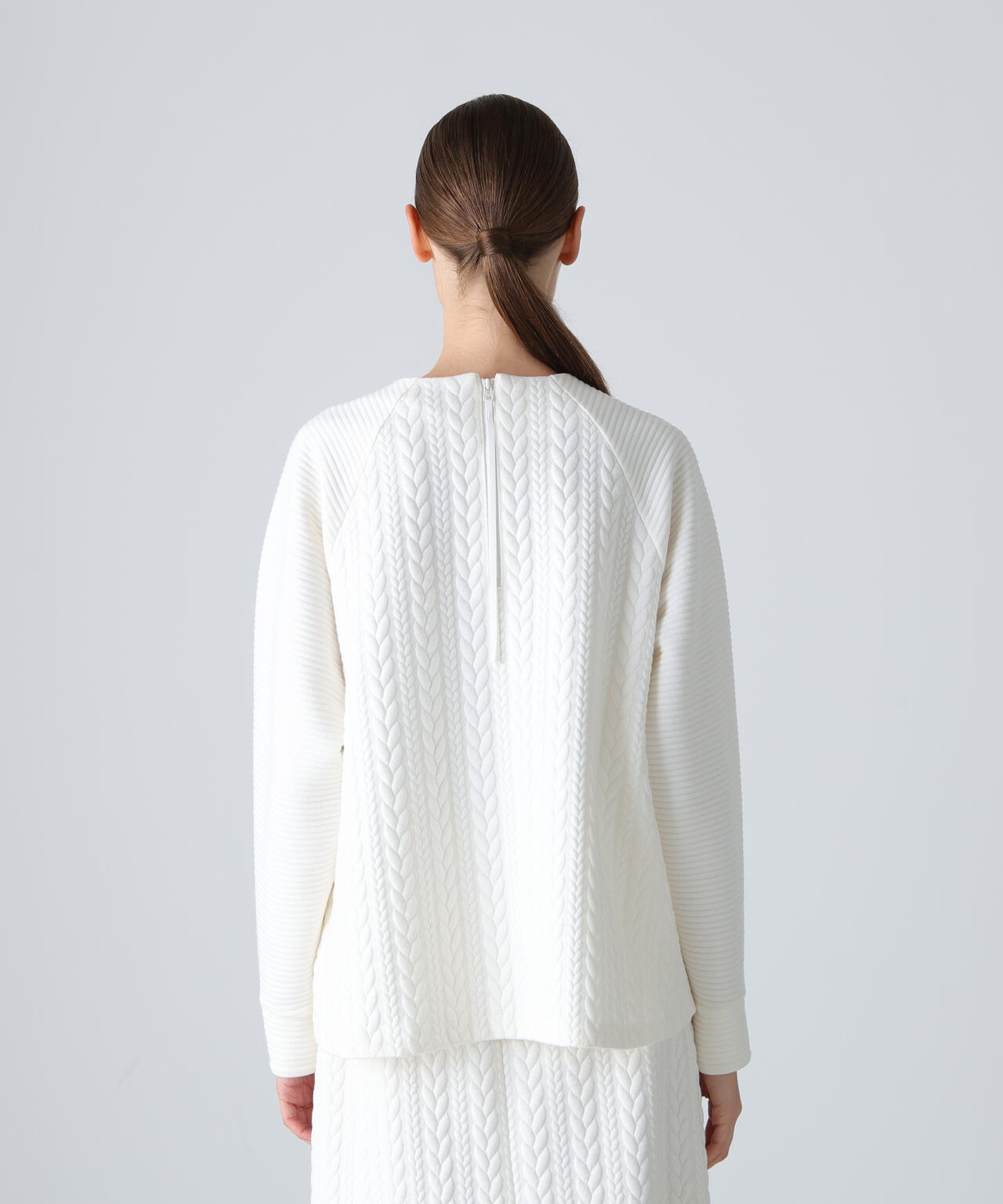 ジャガードジャージートップス