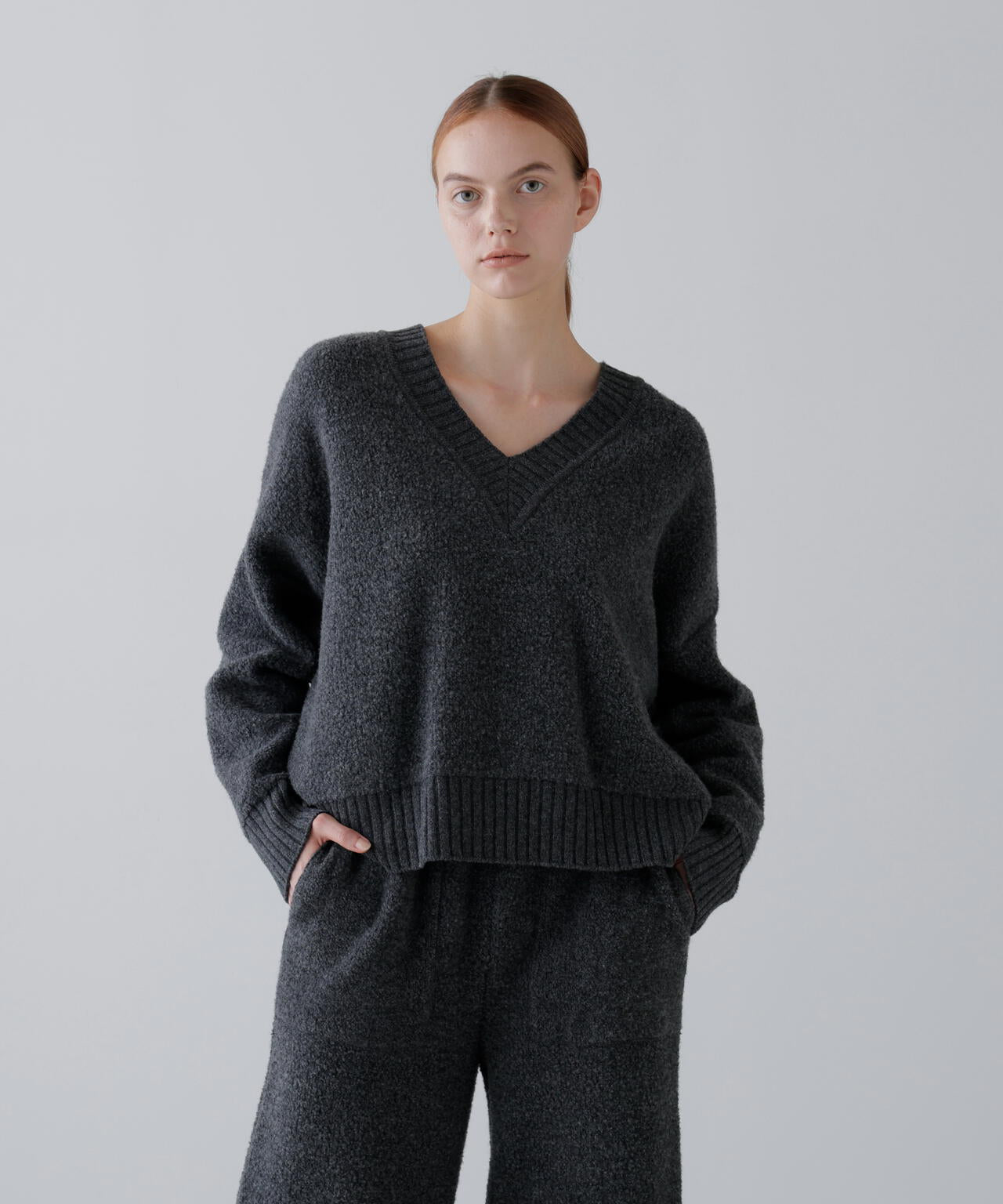 パイルニットプルオーバー