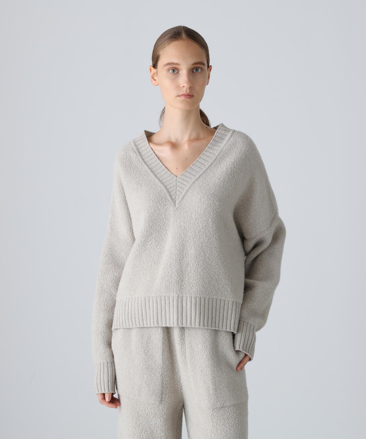 パイルニットプルオーバー