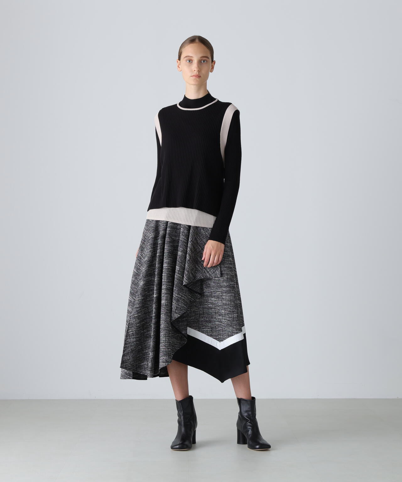 レイヤードニット