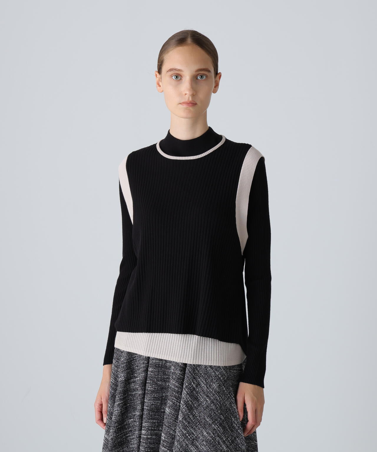 レイヤードニット